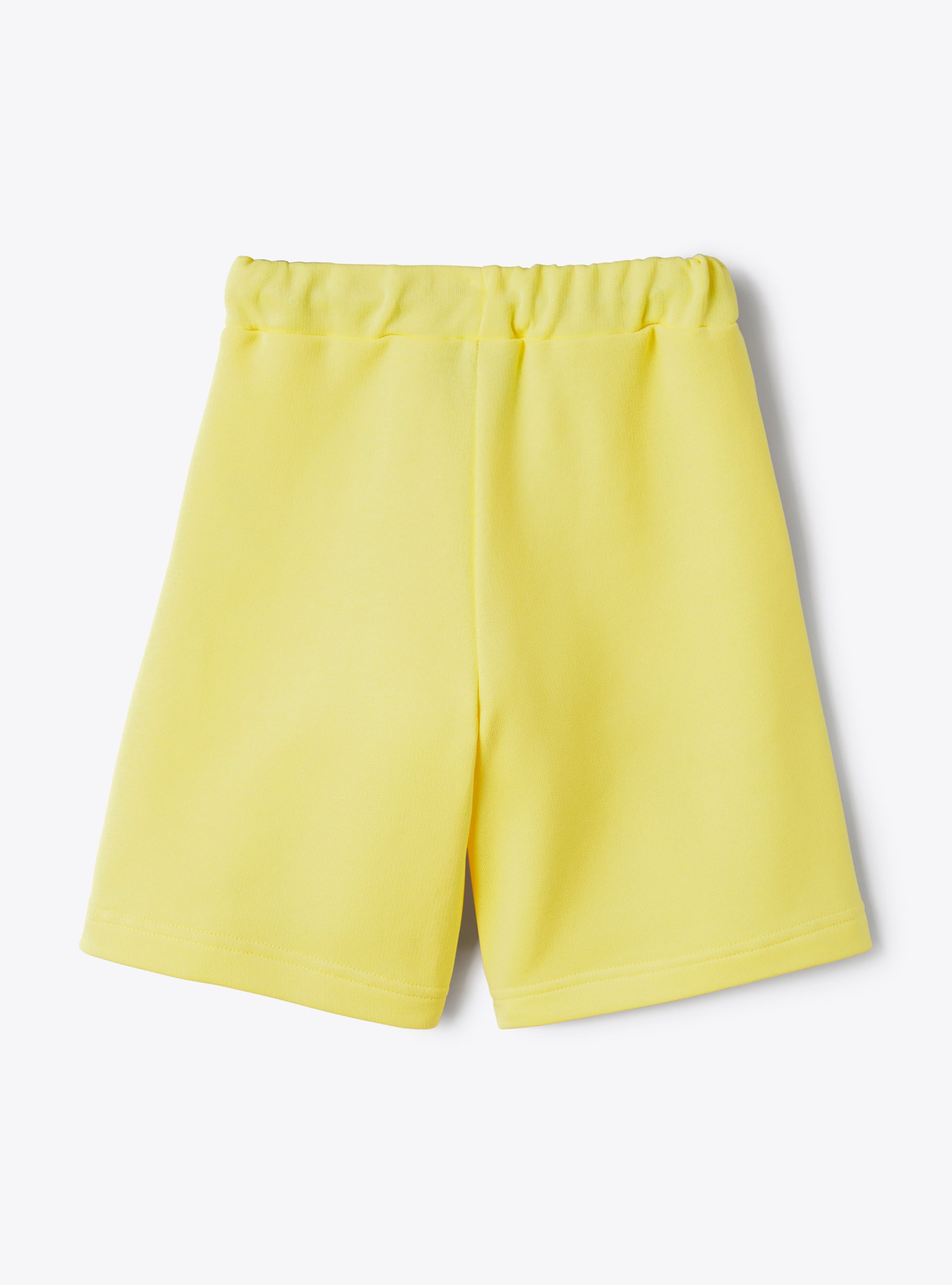 Bermuda in felpa con coulisse giallo - Giallo | Il Gufo