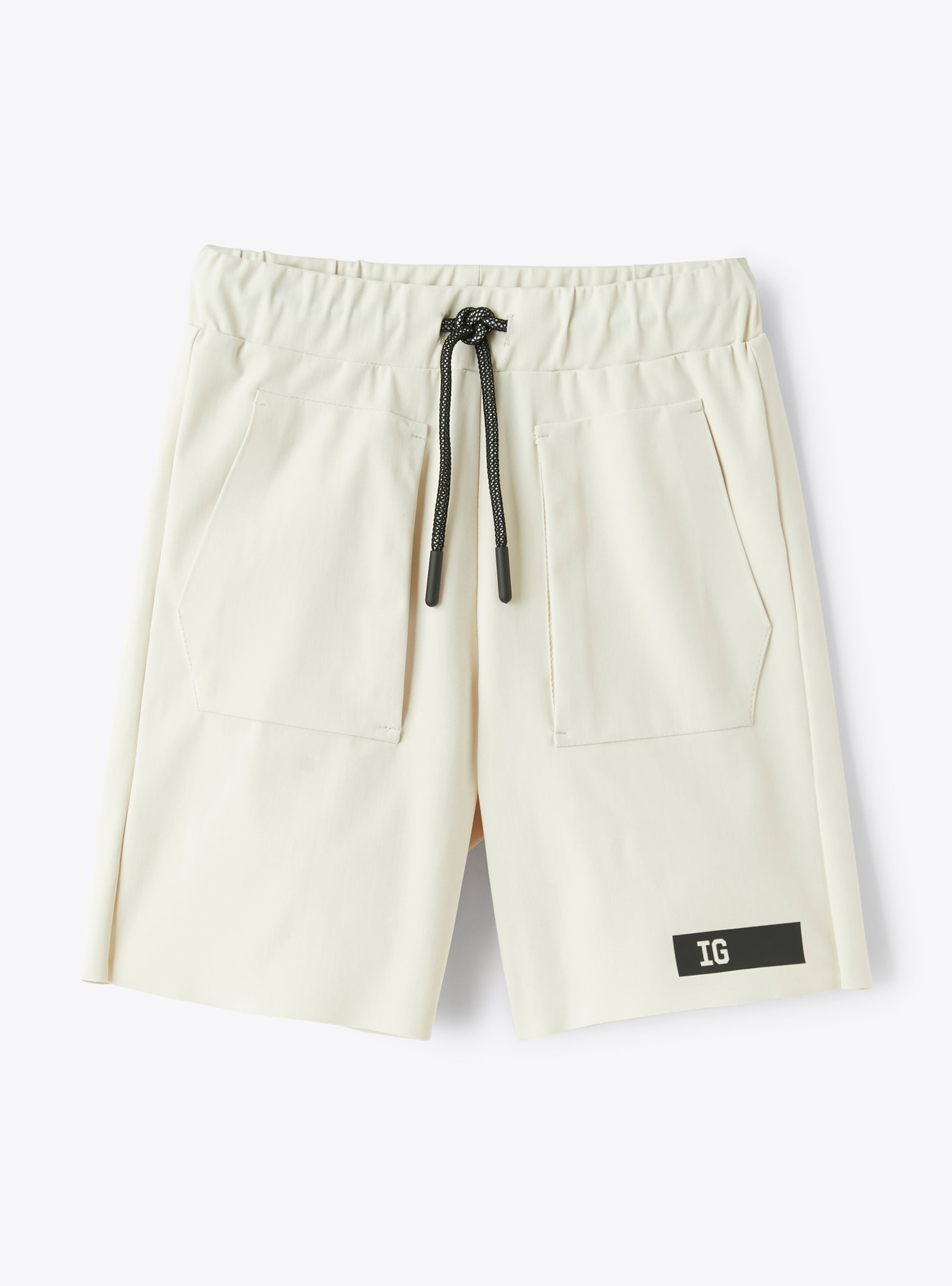 Bermuda shorts in ivory Sensitive® Fabrics material - White | Il Gufo