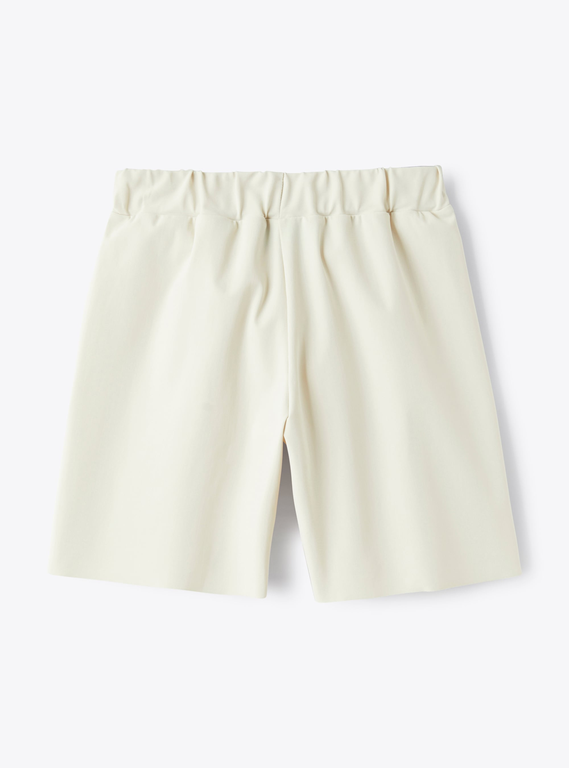 Bermuda shorts in an ivory Sensitive® Fabrics material - White | Il Gufo