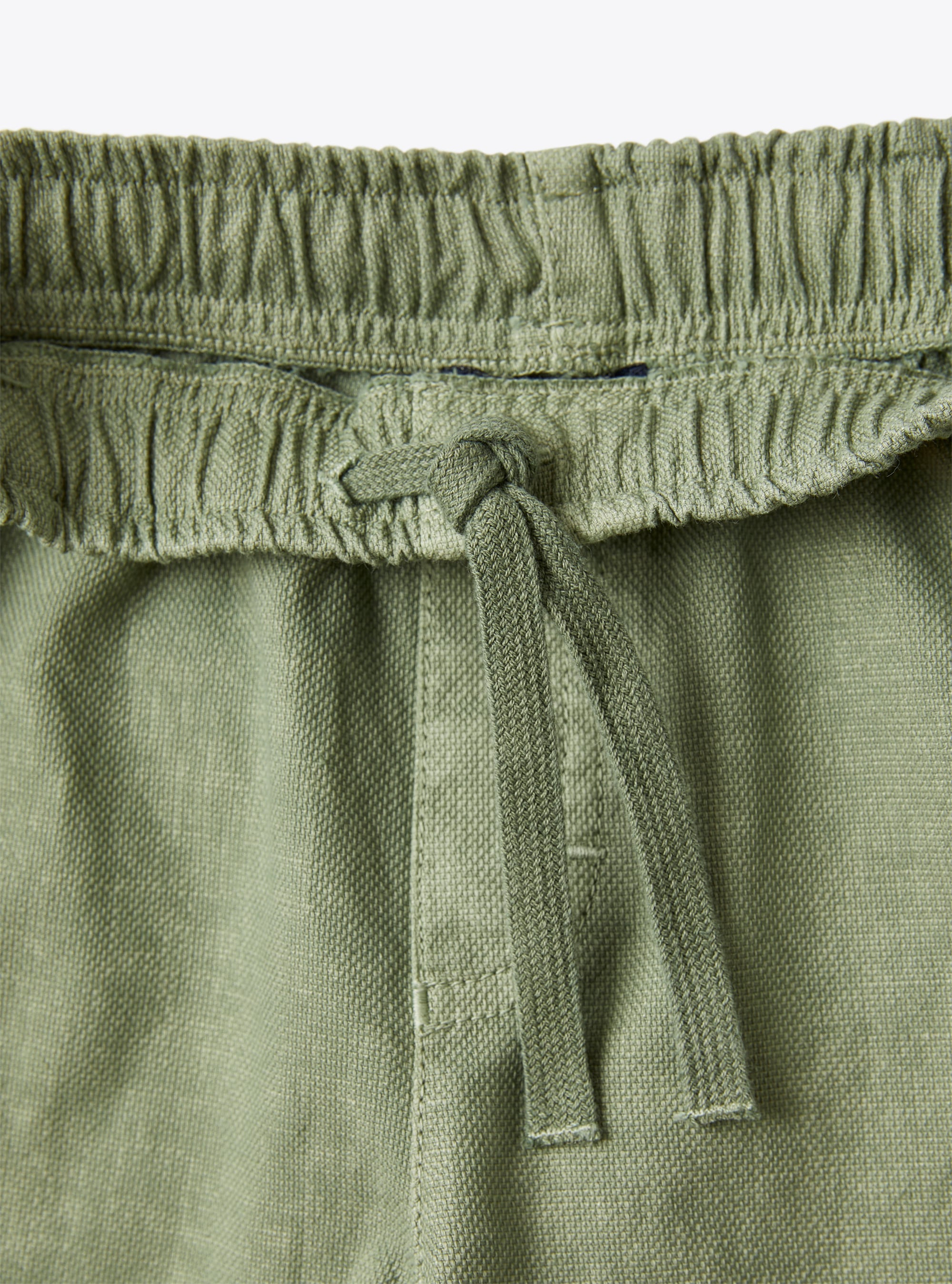 Bermuda en toile stretch vert sauge - Vert | Il Gufo