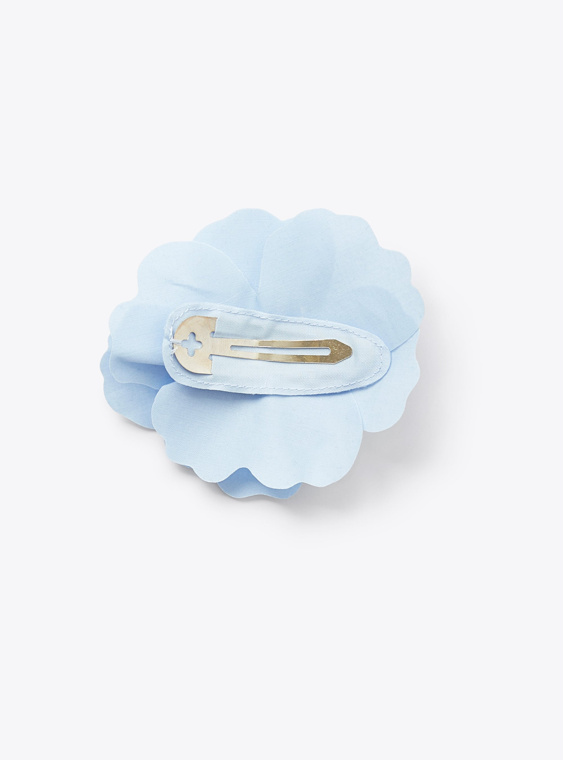Molletta con dettaglio fiore azzurro - Azzurro | Il Gufo