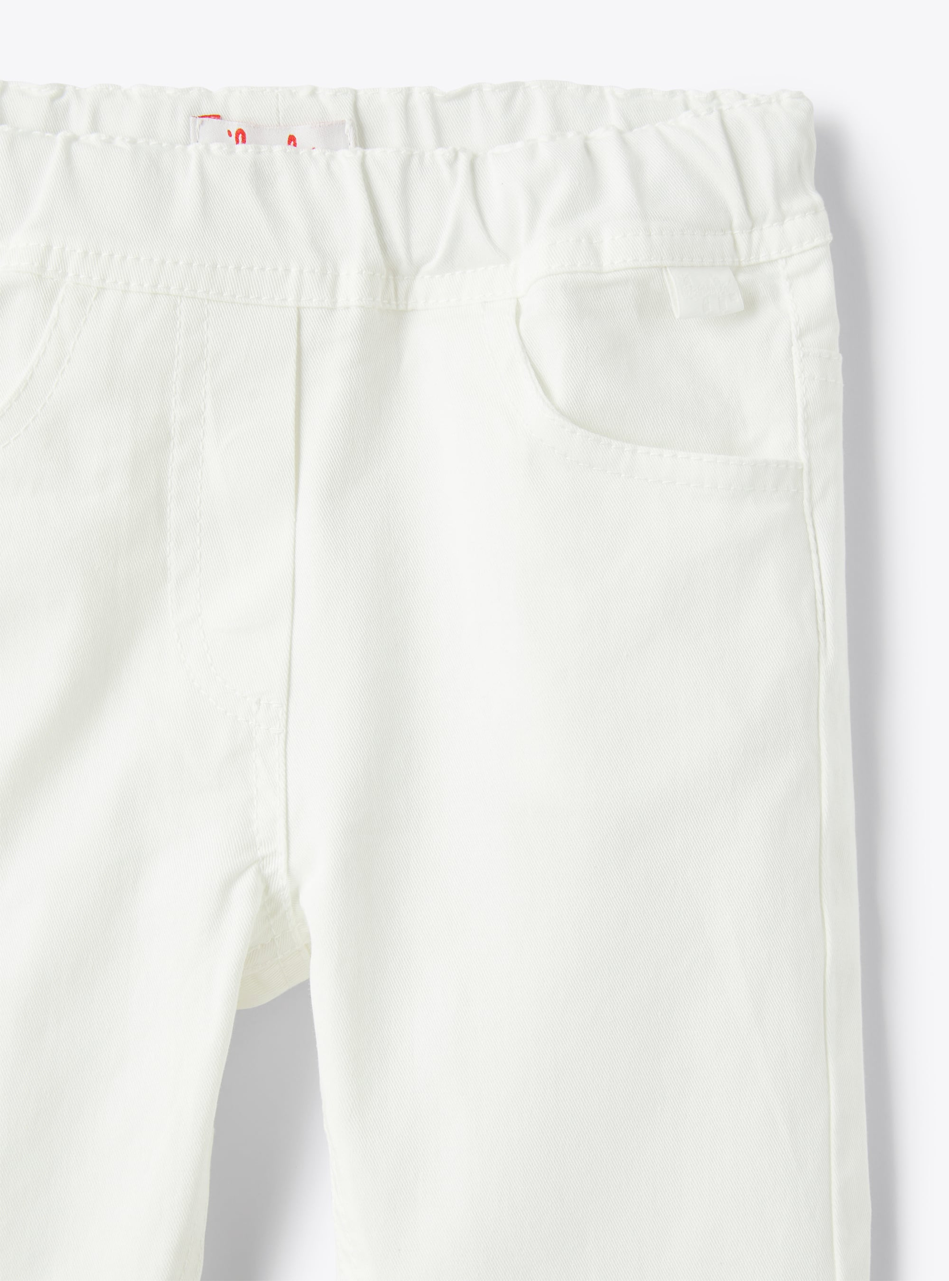 Pantacourt en gabardine blanche - Blanc | Il Gufo