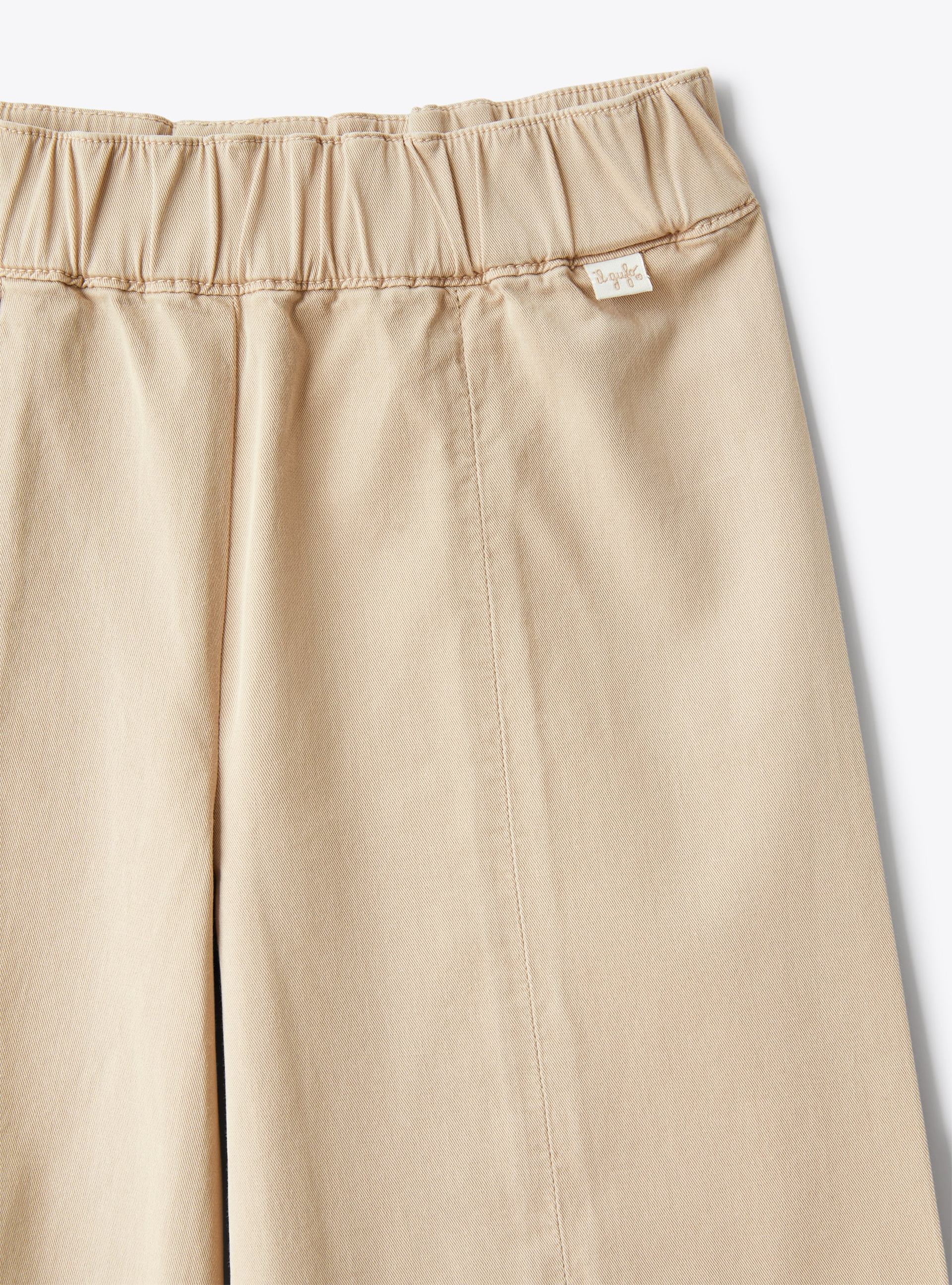 Capri pants in gabardine - Brown | Il Gufo