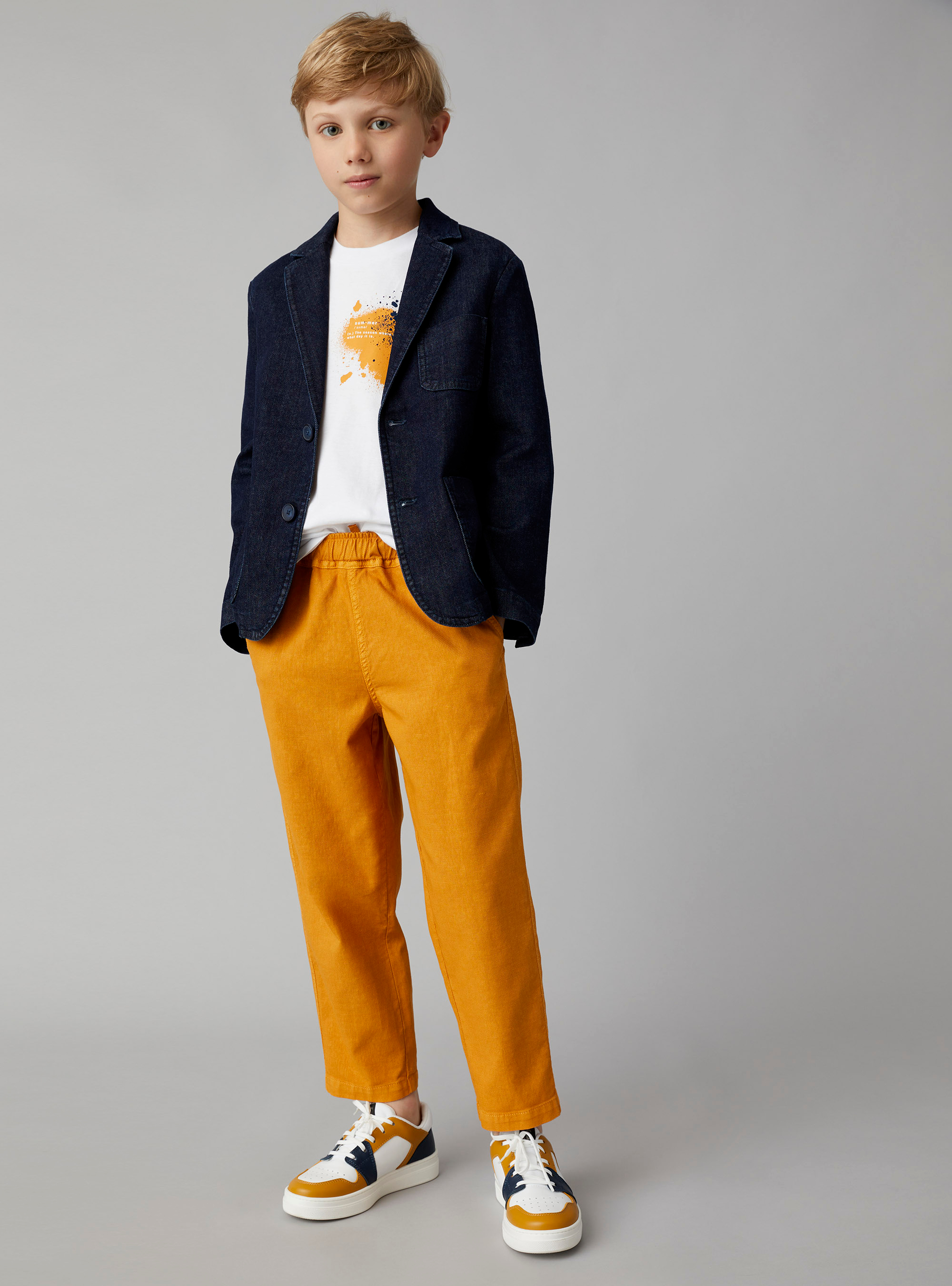 Canvas pants with drawstring - Brown | Il Gufo