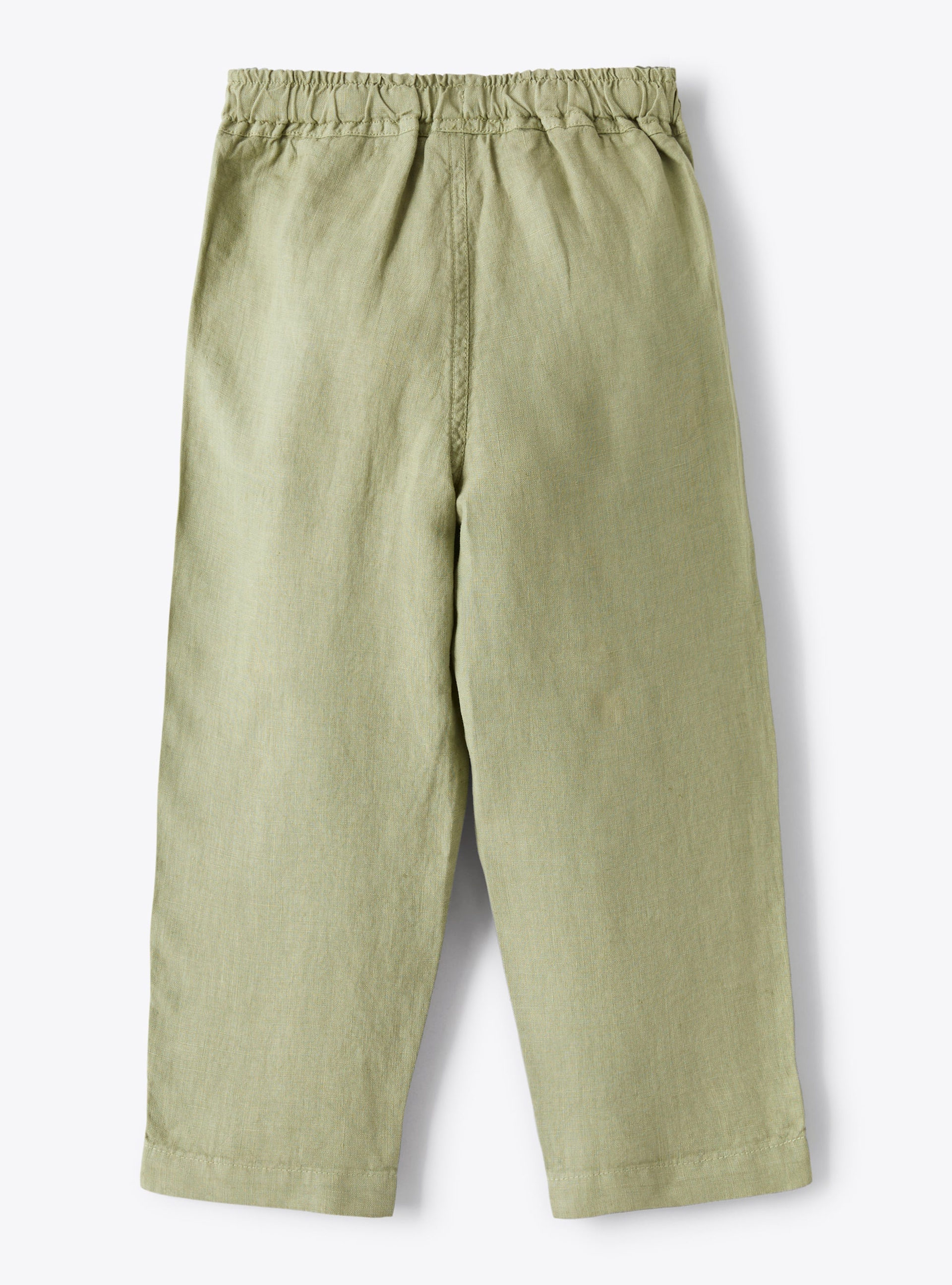Linen pants with drawstring - Green | Il Gufo