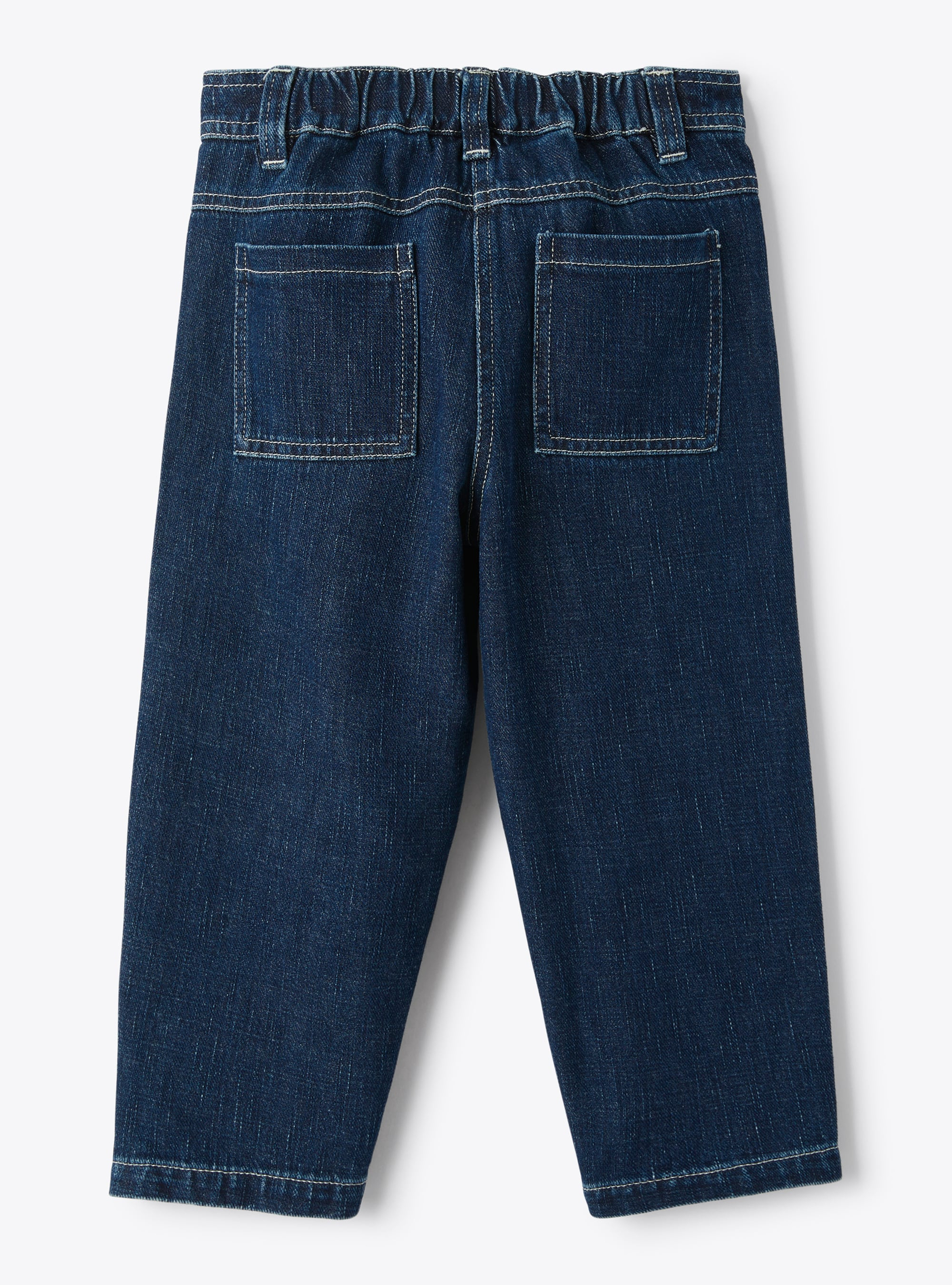Trousers for girls in blue denim - Blue | Il Gufo