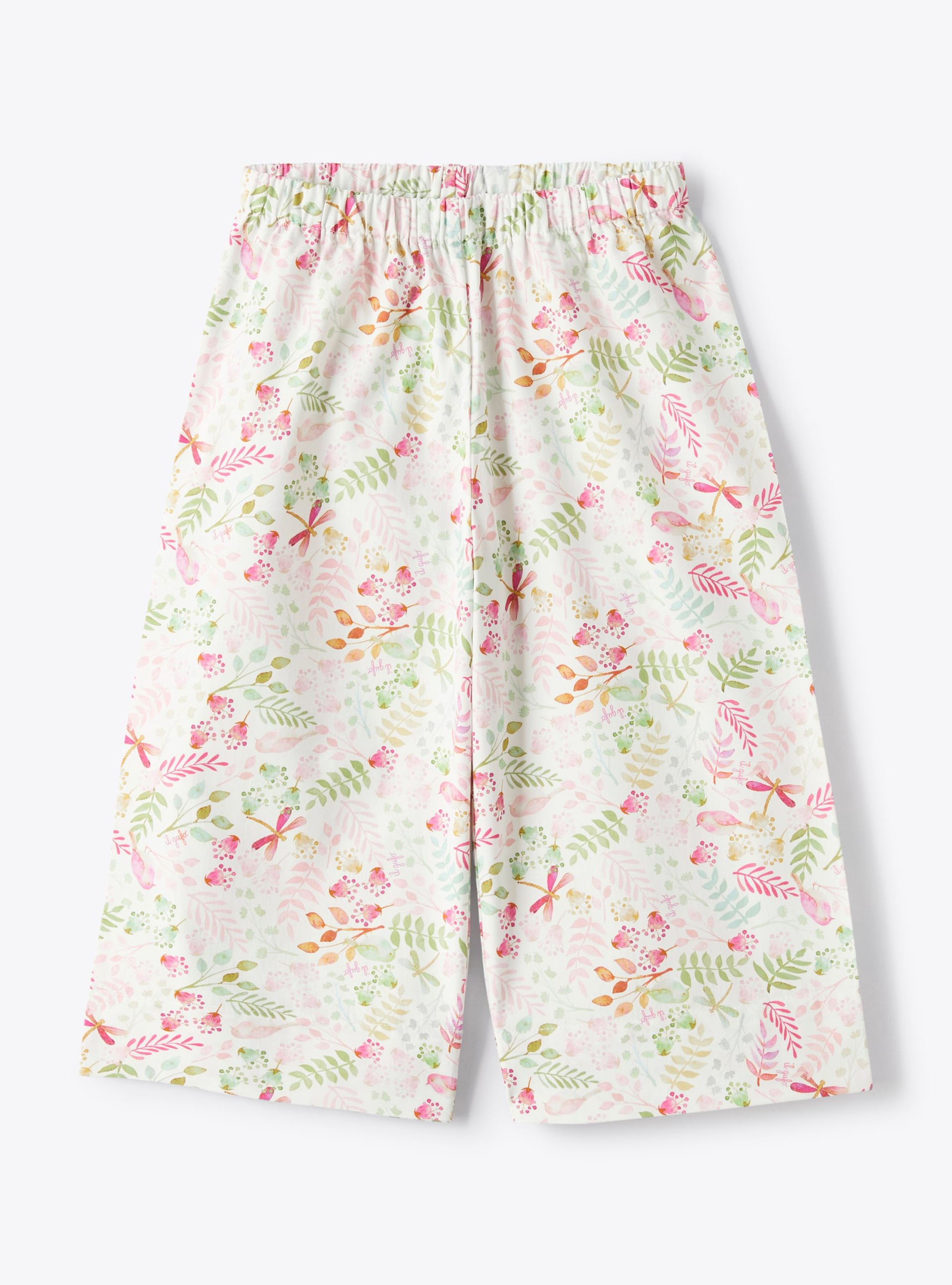 Pantalone capri con stampa esclusiva - Rosa | Il Gufo