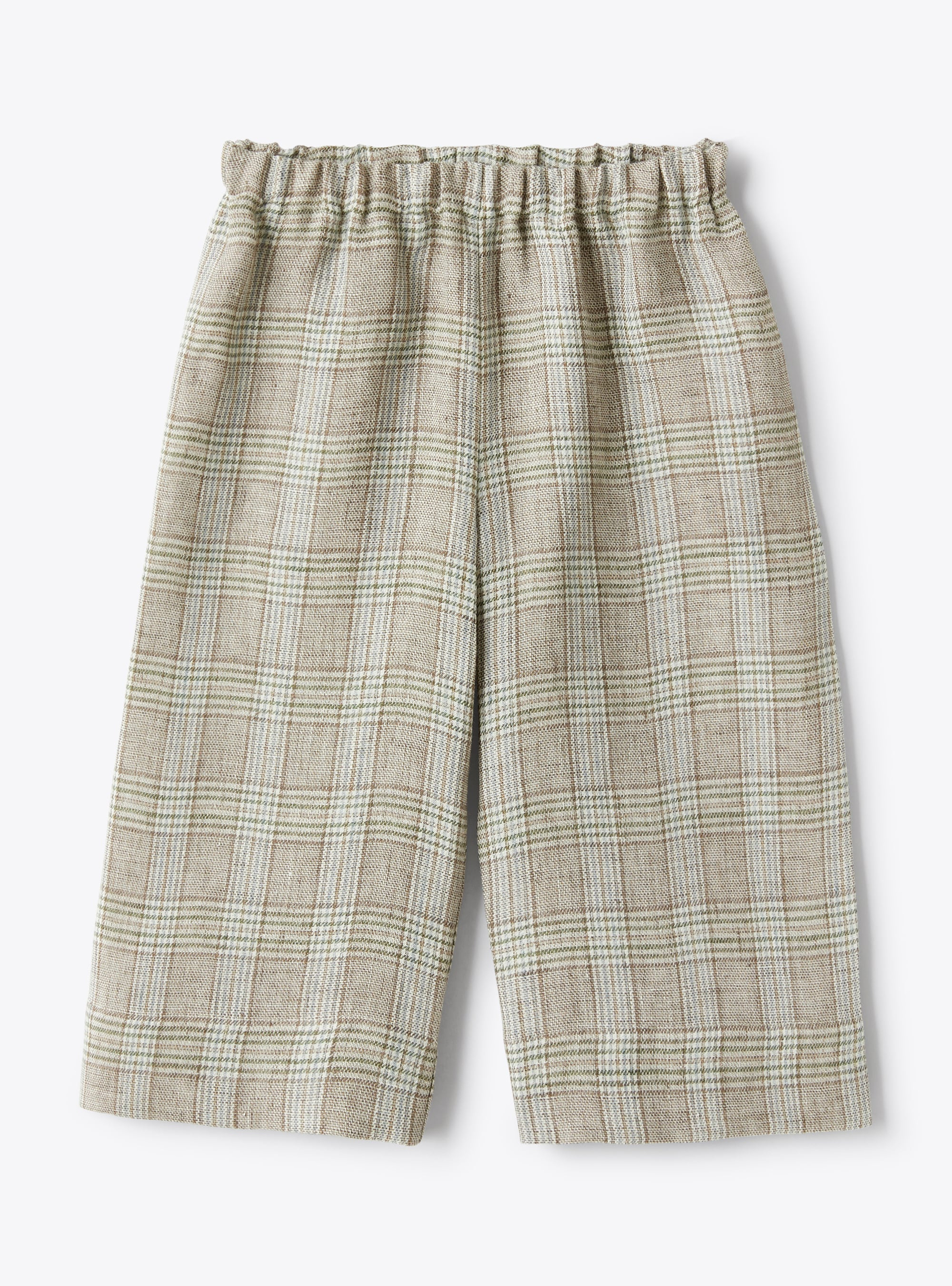 Capri pants in a Glen-check pattern - Brown | Il Gufo