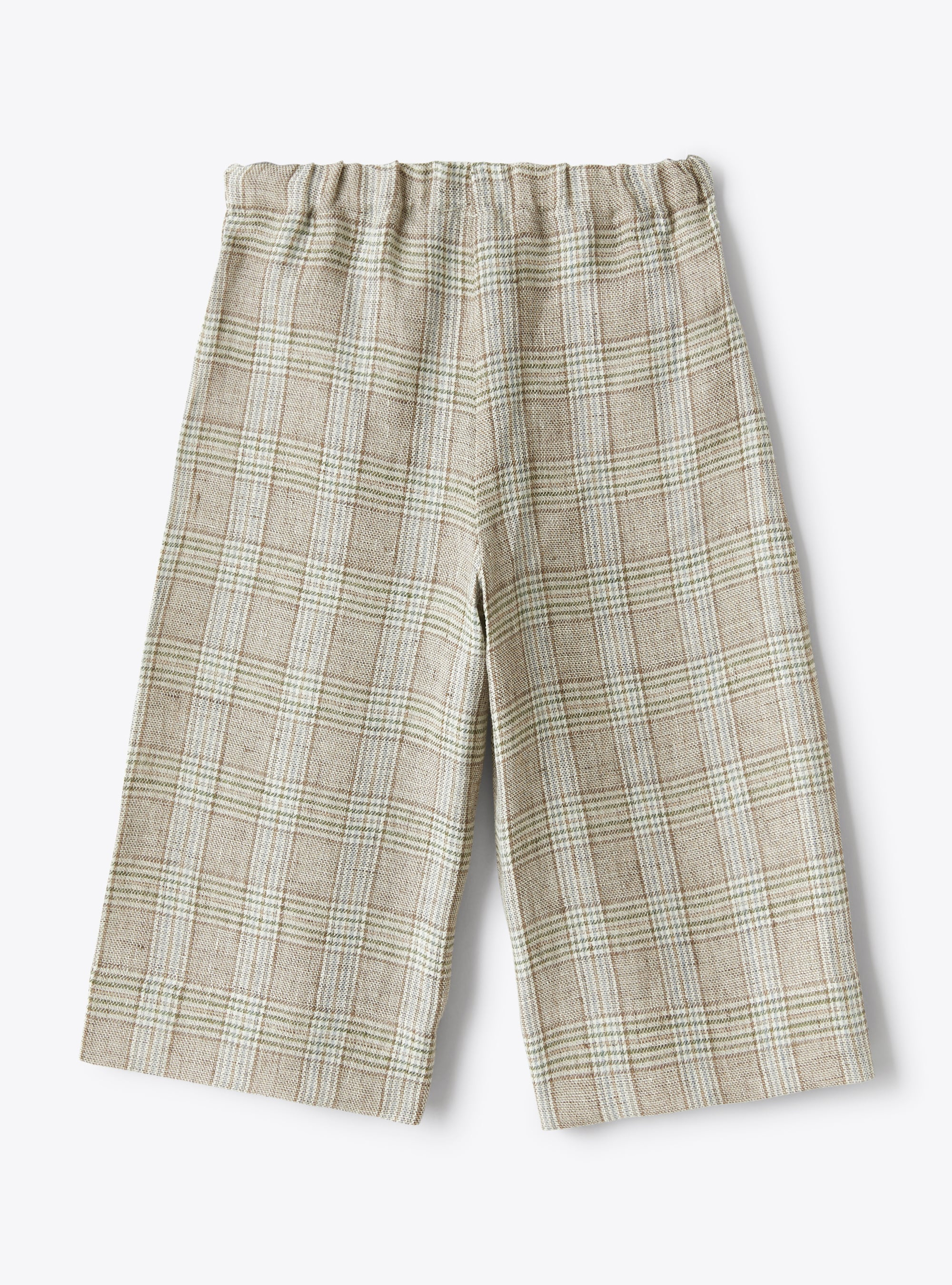 Capri pants in a Glen-check pattern - Brown | Il Gufo