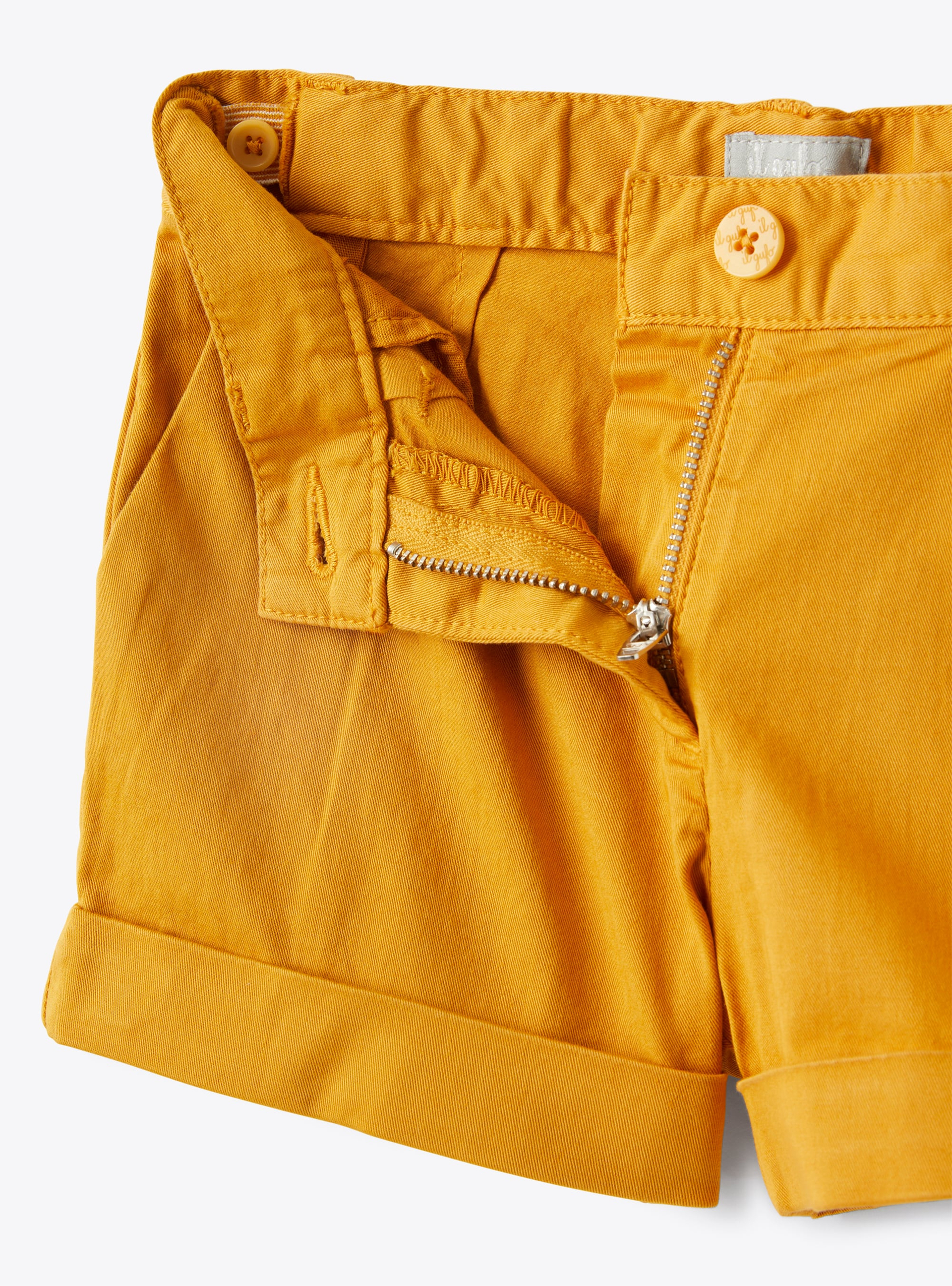 Short in gabardina stretch cannella - Marrone | Il Gufo