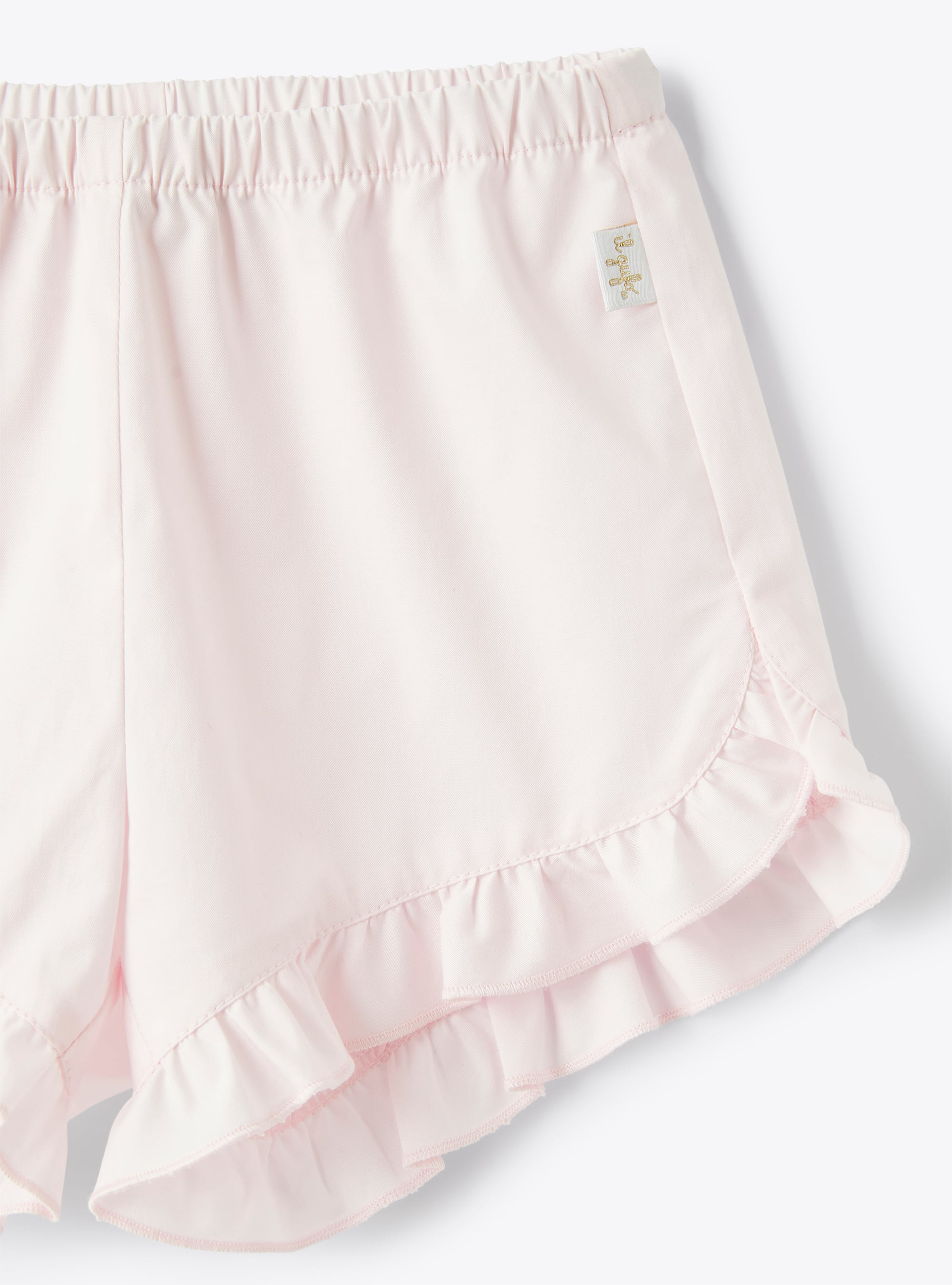 Shorts in stretch pearl-pink poplin - Pink | Il Gufo