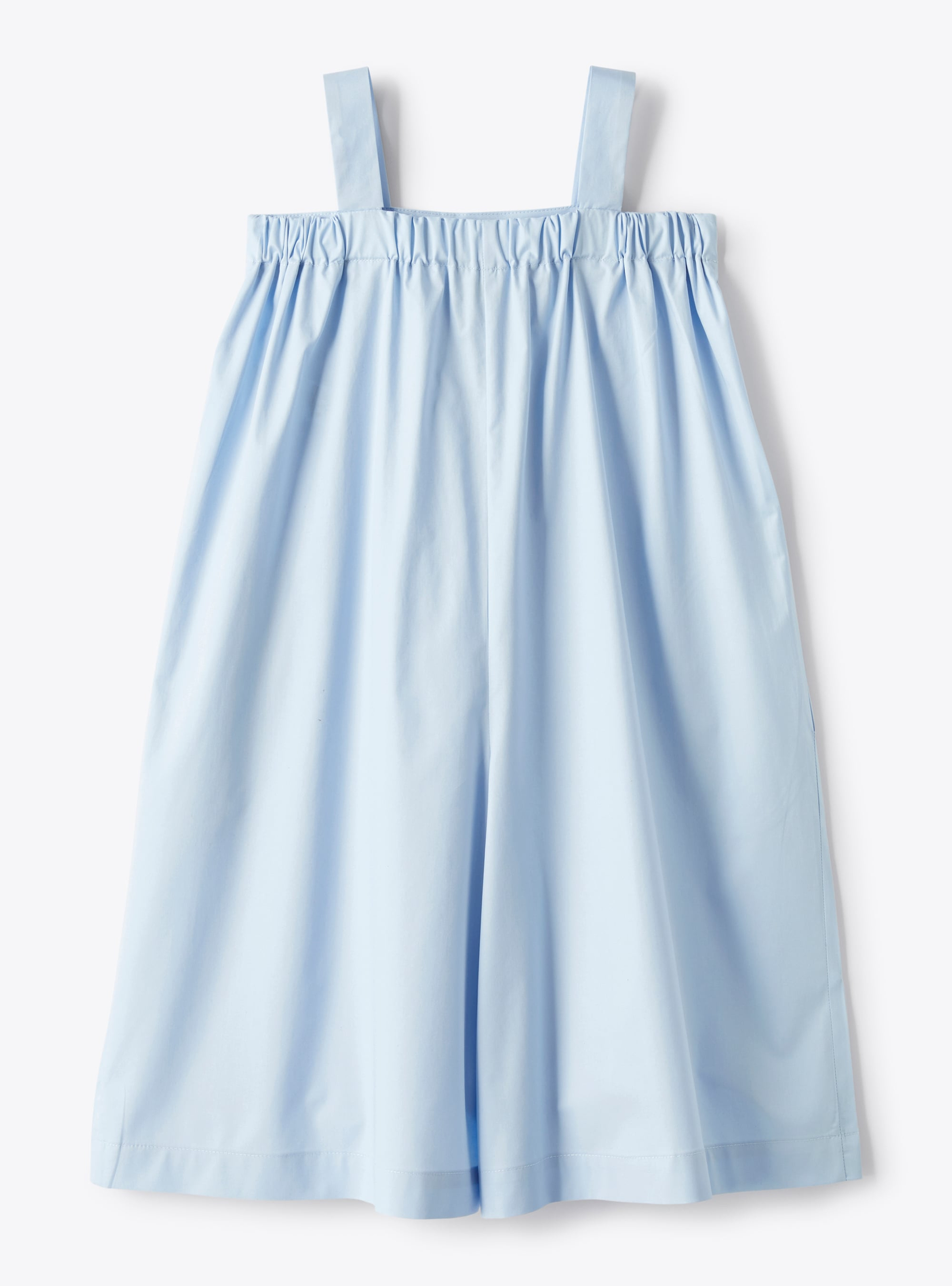 Salopette en popeline stretch bleuet - Bleu clair | Il Gufo