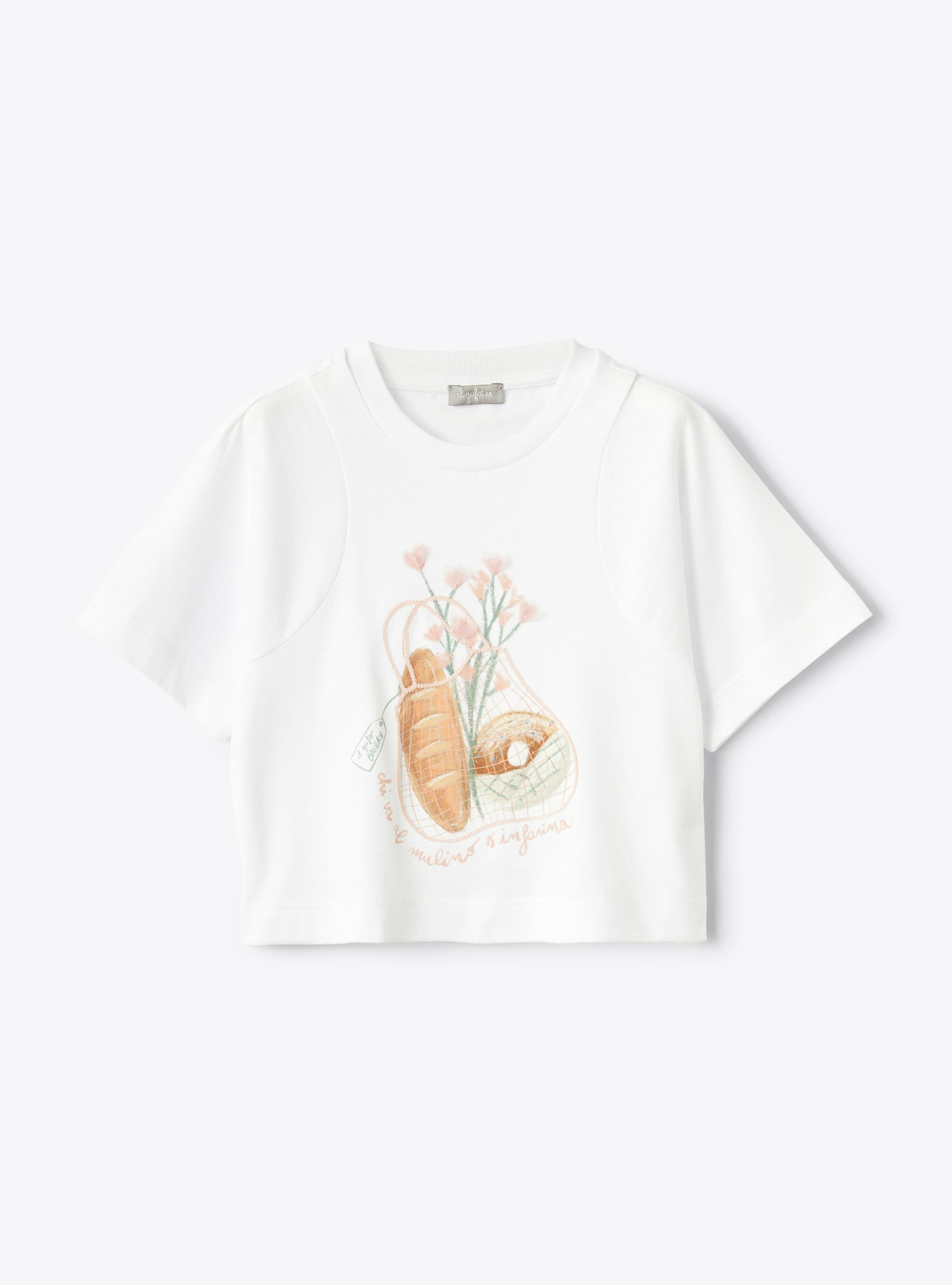 T-shirt with bakery print - T-shirts - Il Gufo