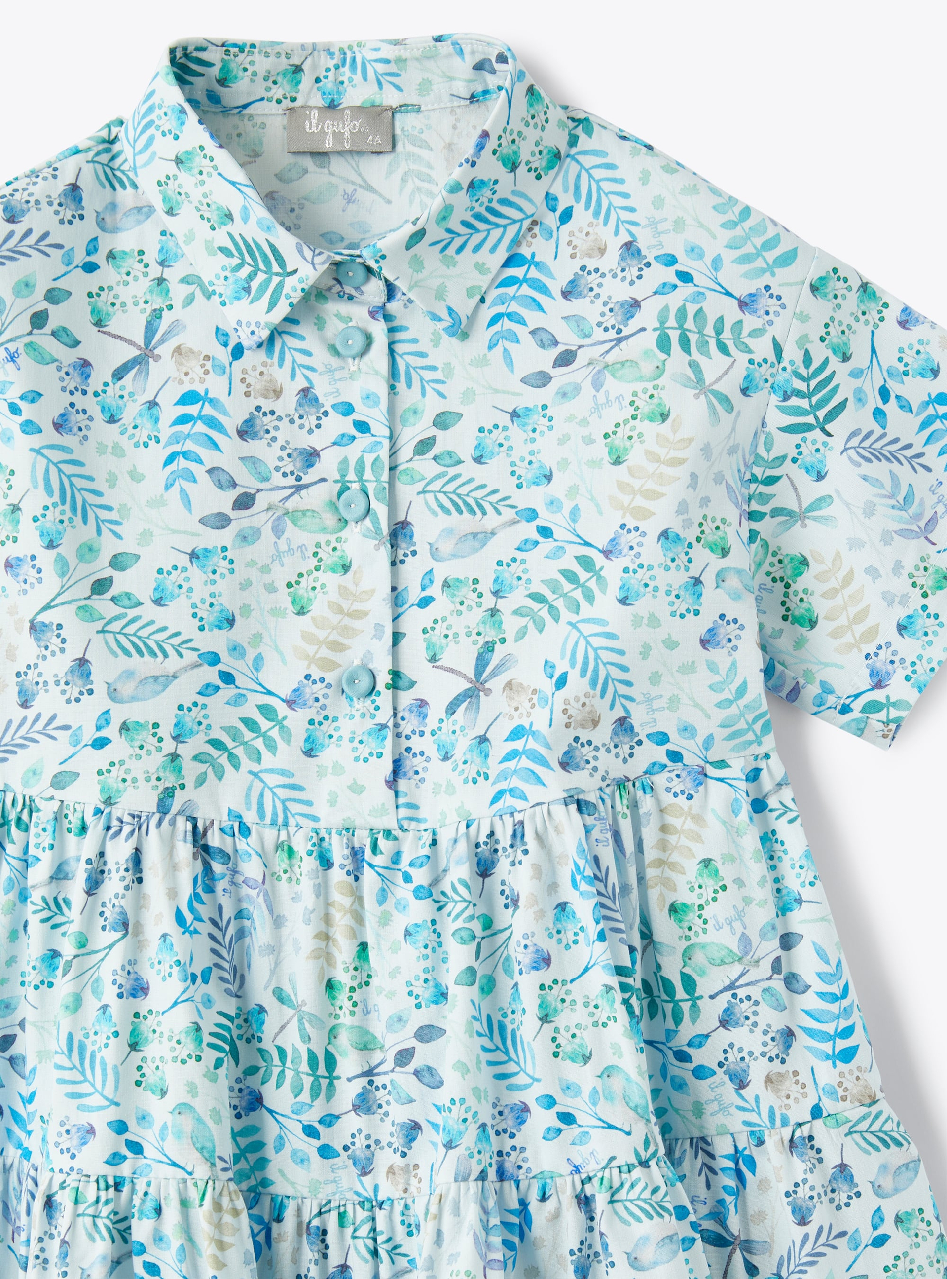 Dress with an exclusive print design - Brown | Il Gufo