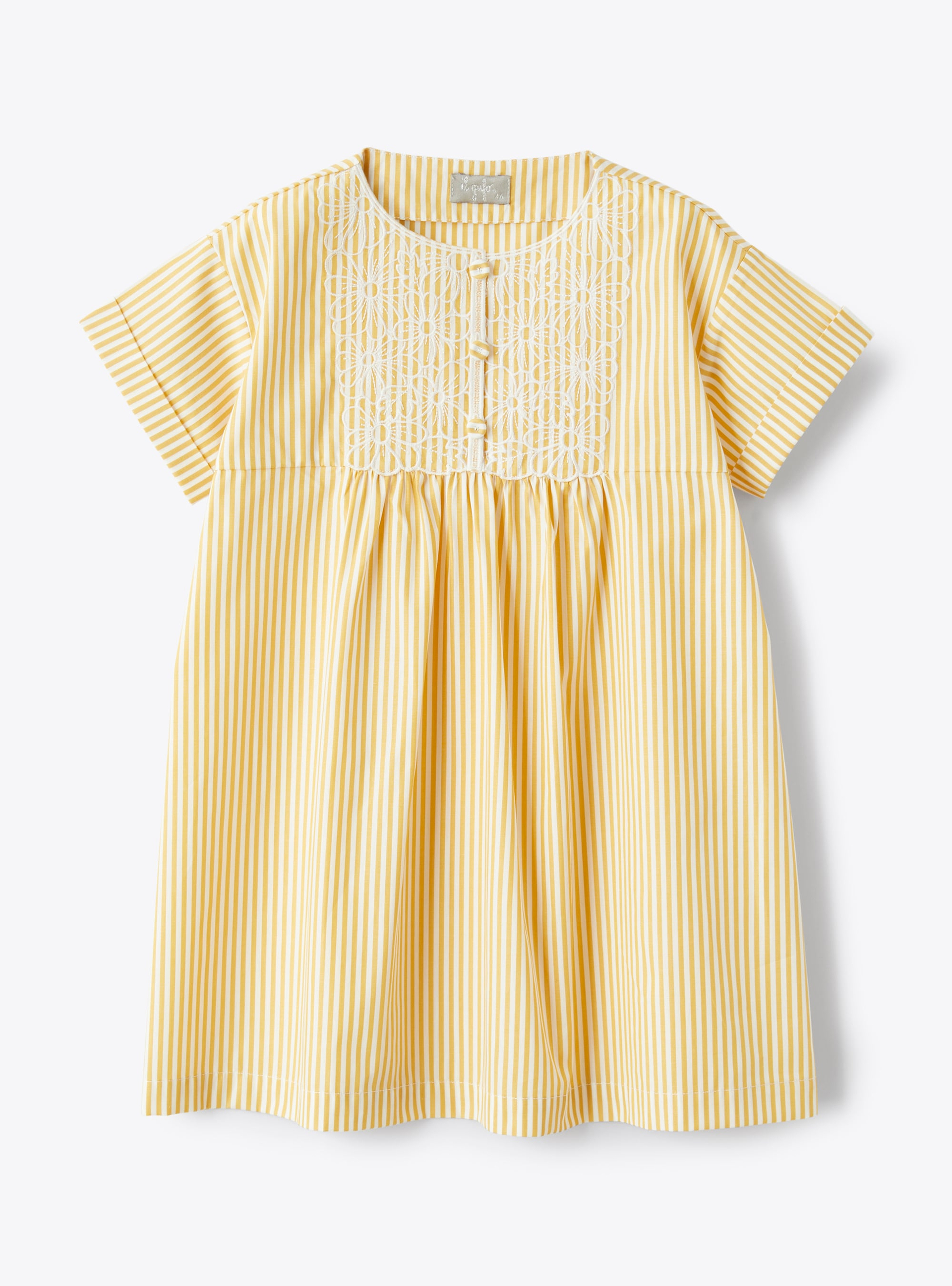 Dress with embroidered flowers - Dresses - Il Gufo