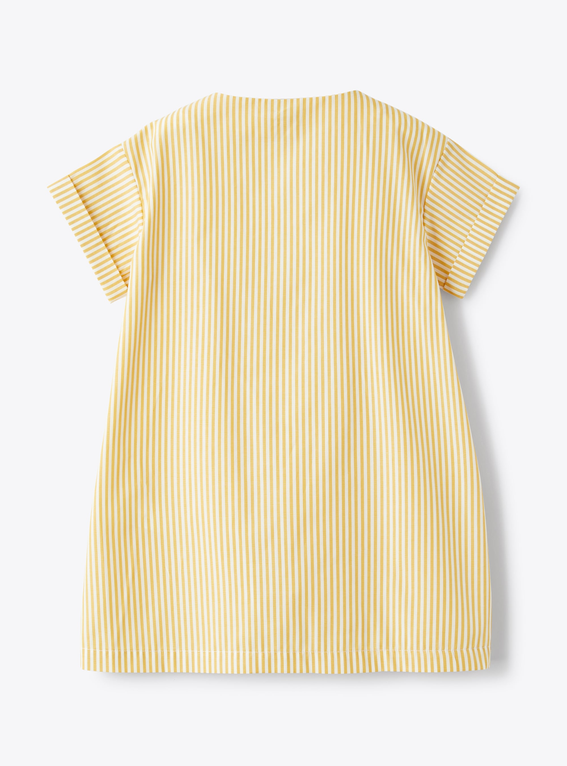 Dress with embroidered flowers - Yellow | Il Gufo