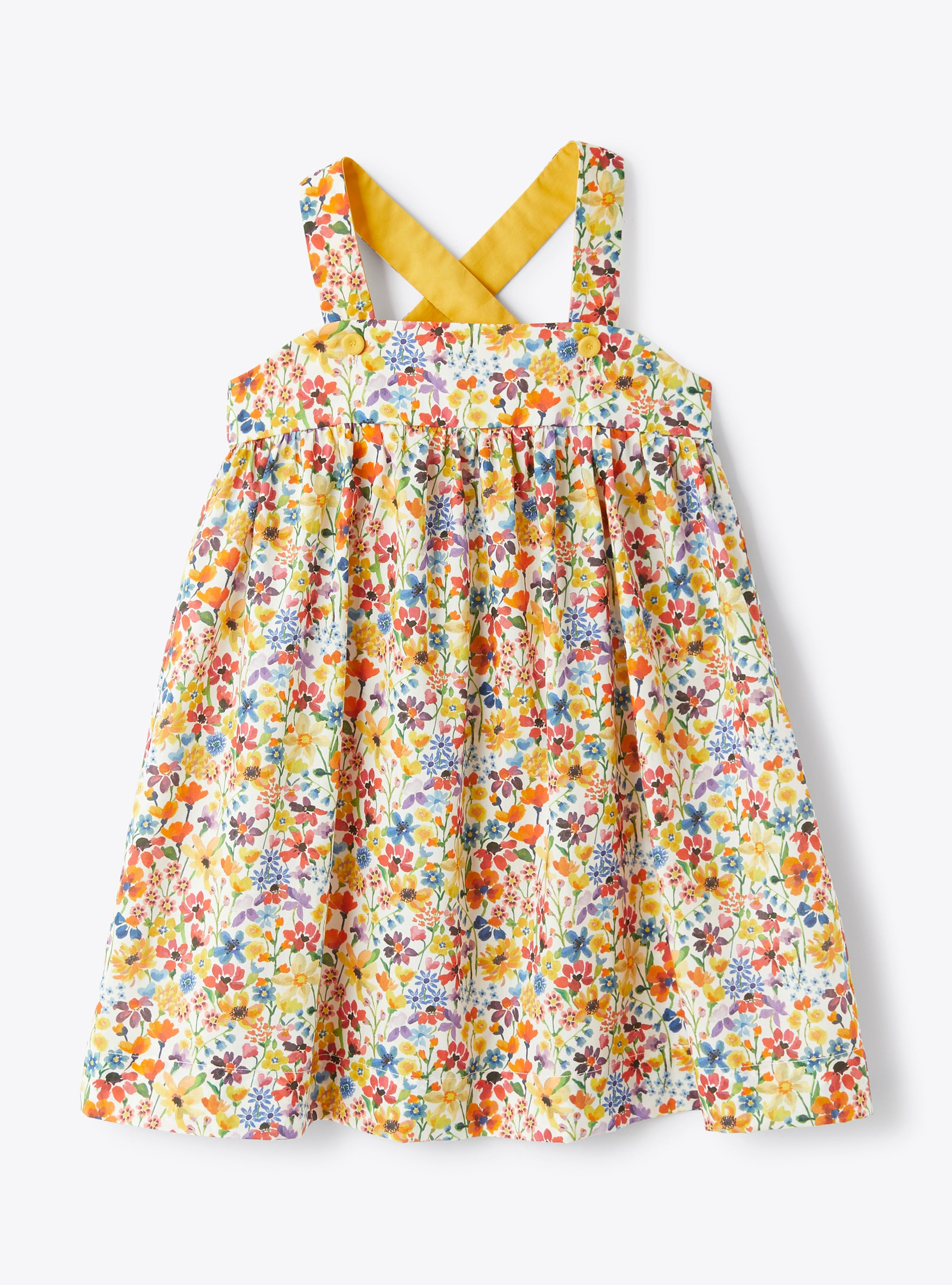 Sleeveless dress in a Liberty-Fabric material - Dresses - Il Gufo