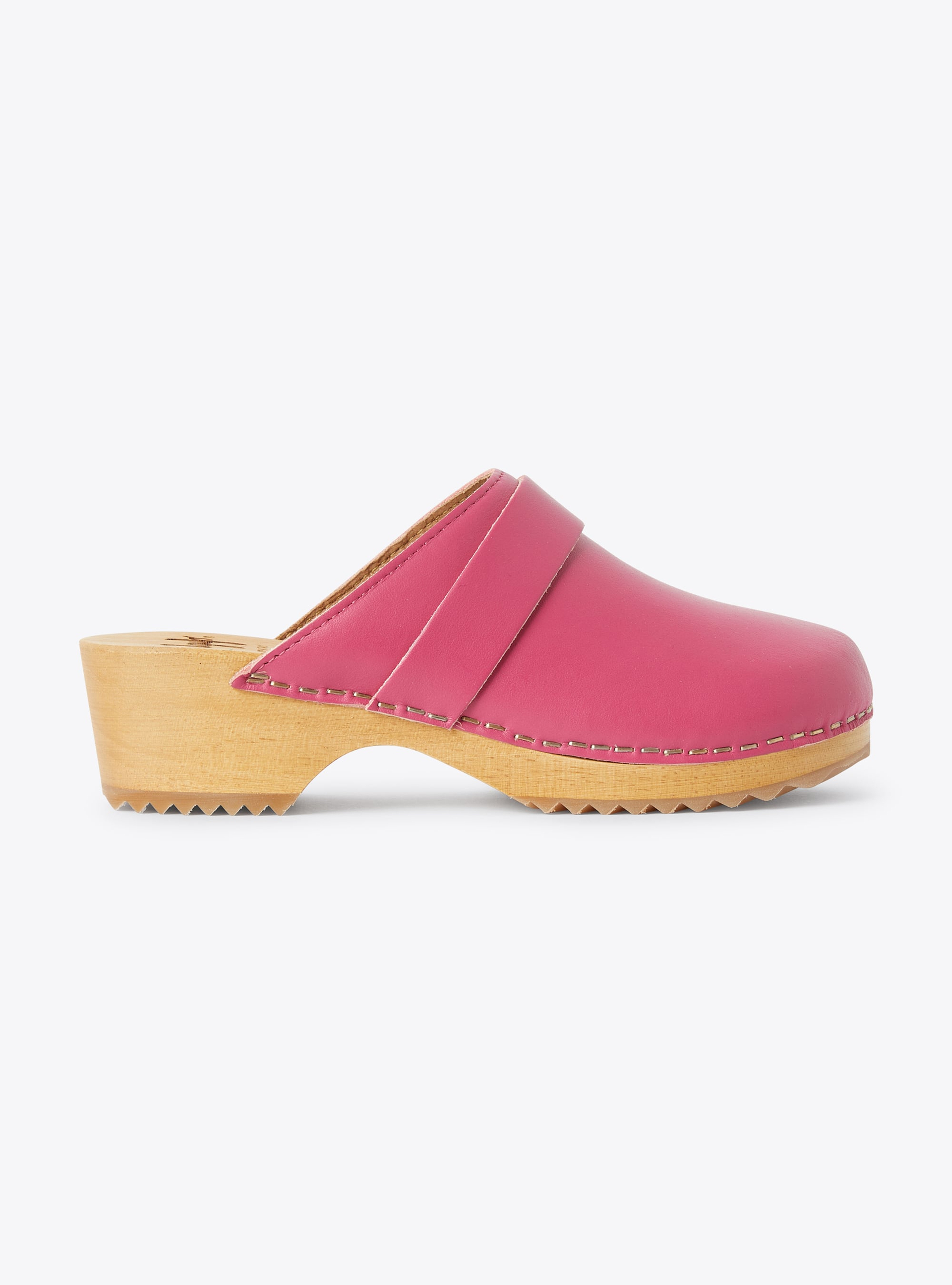 Sabots en cuir fuchsia - Fuchsia | Il Gufo
