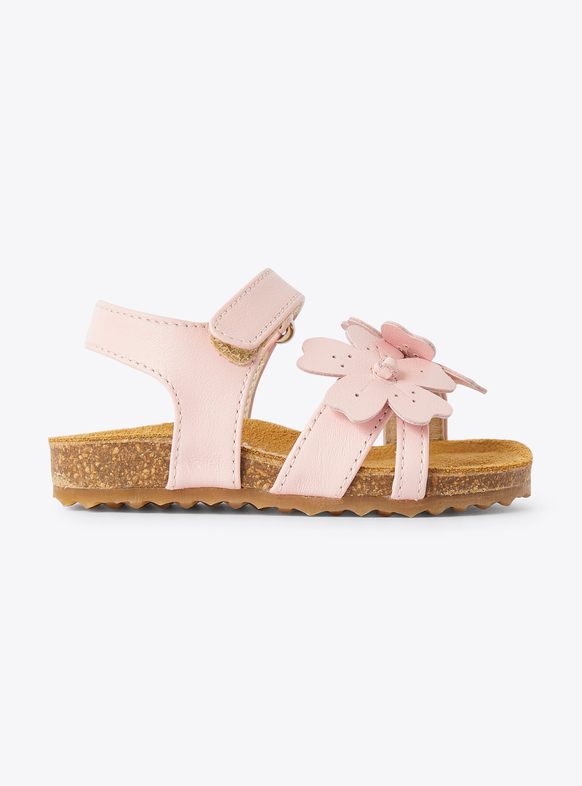 Sandal for babies with flower detail in pink - Pink | Il Gufo