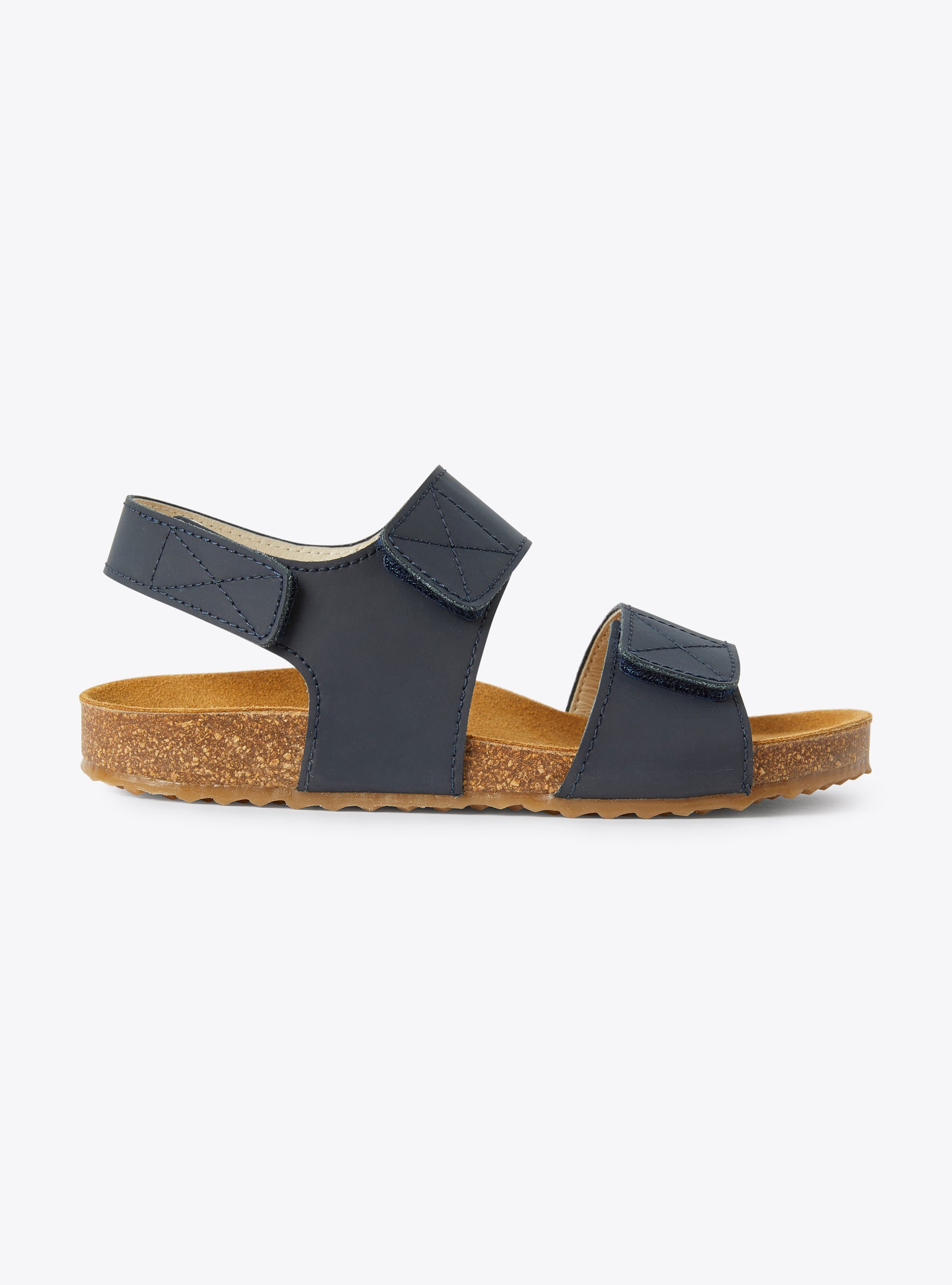 Sandales en cuir à double scratch bleues - Bleu | Il Gufo