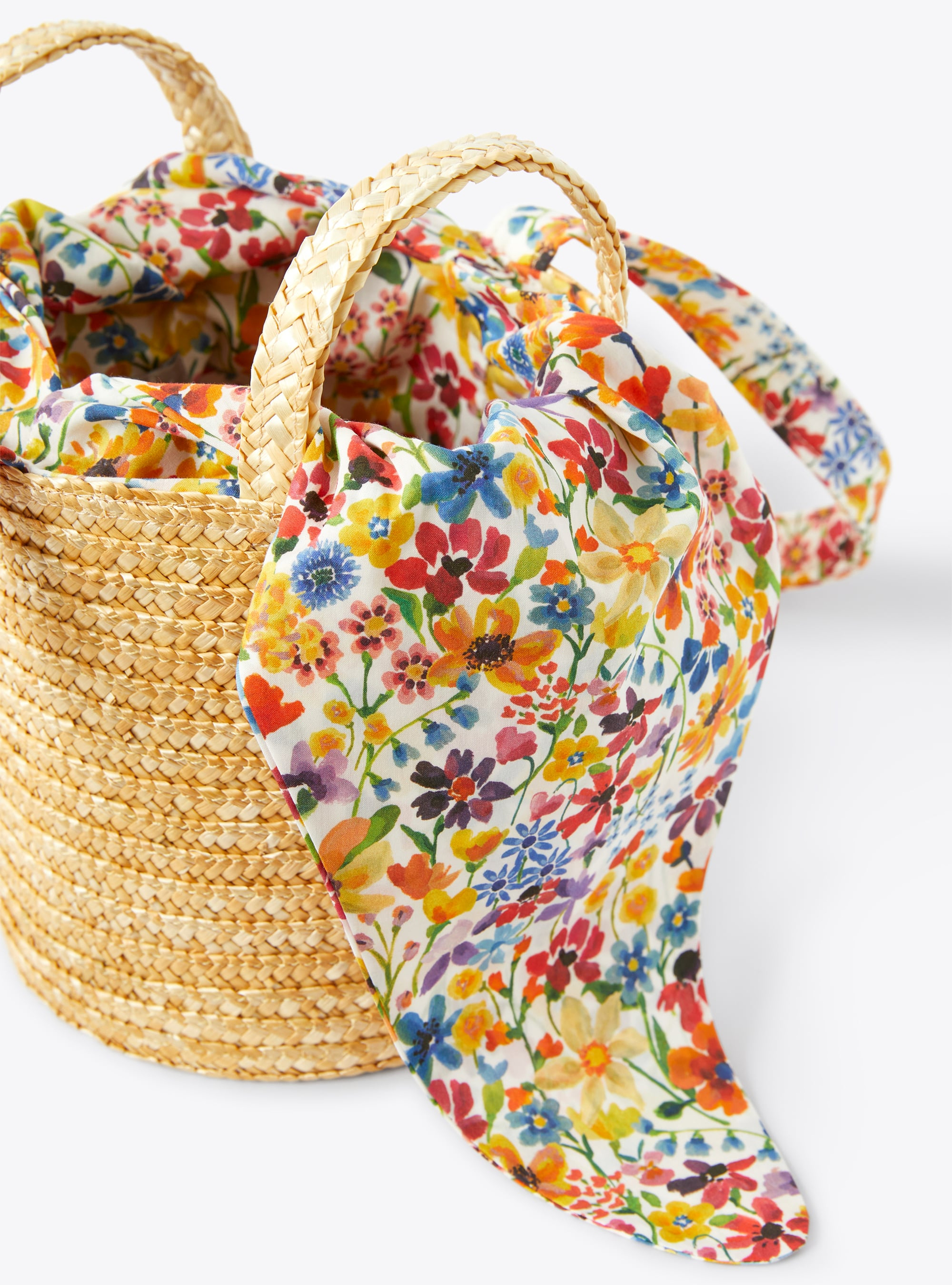 Raffia bucket bag - White | Il Gufo