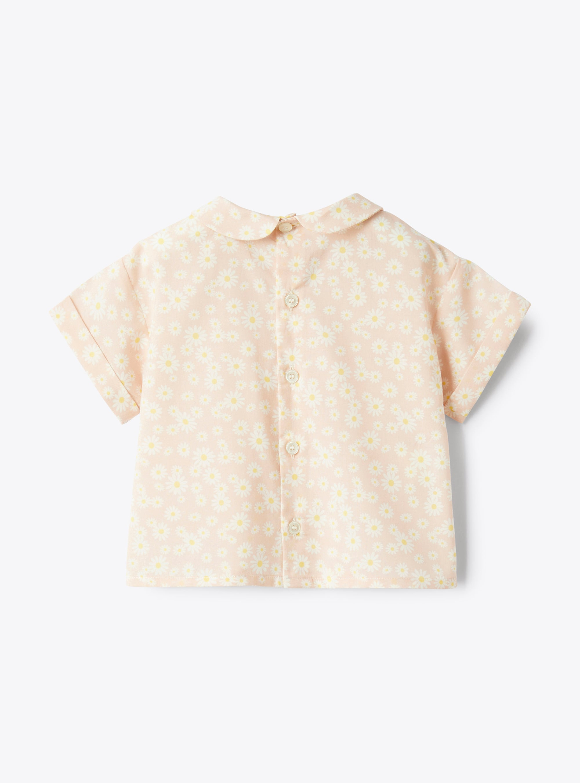 Shirt with floral print - Pink | Il Gufo