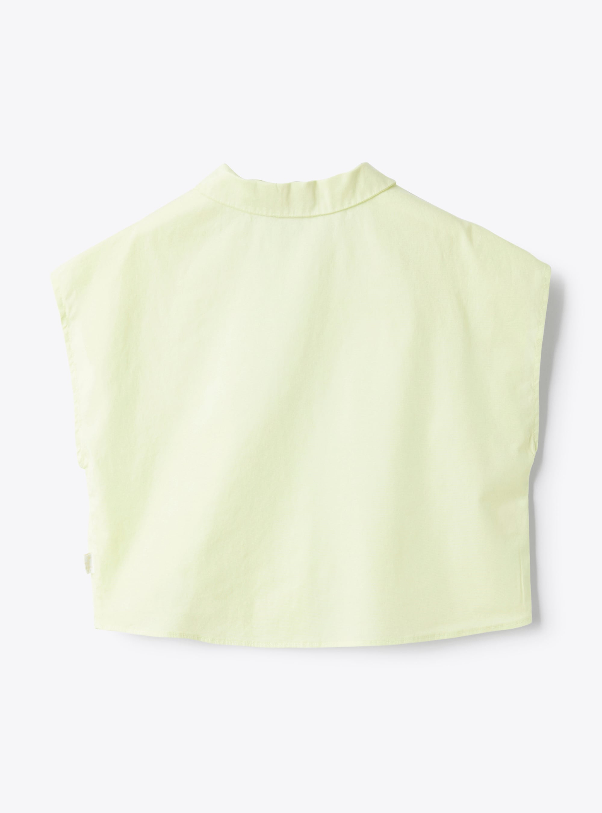Boxy shirt in poplin - Green | Il Gufo
