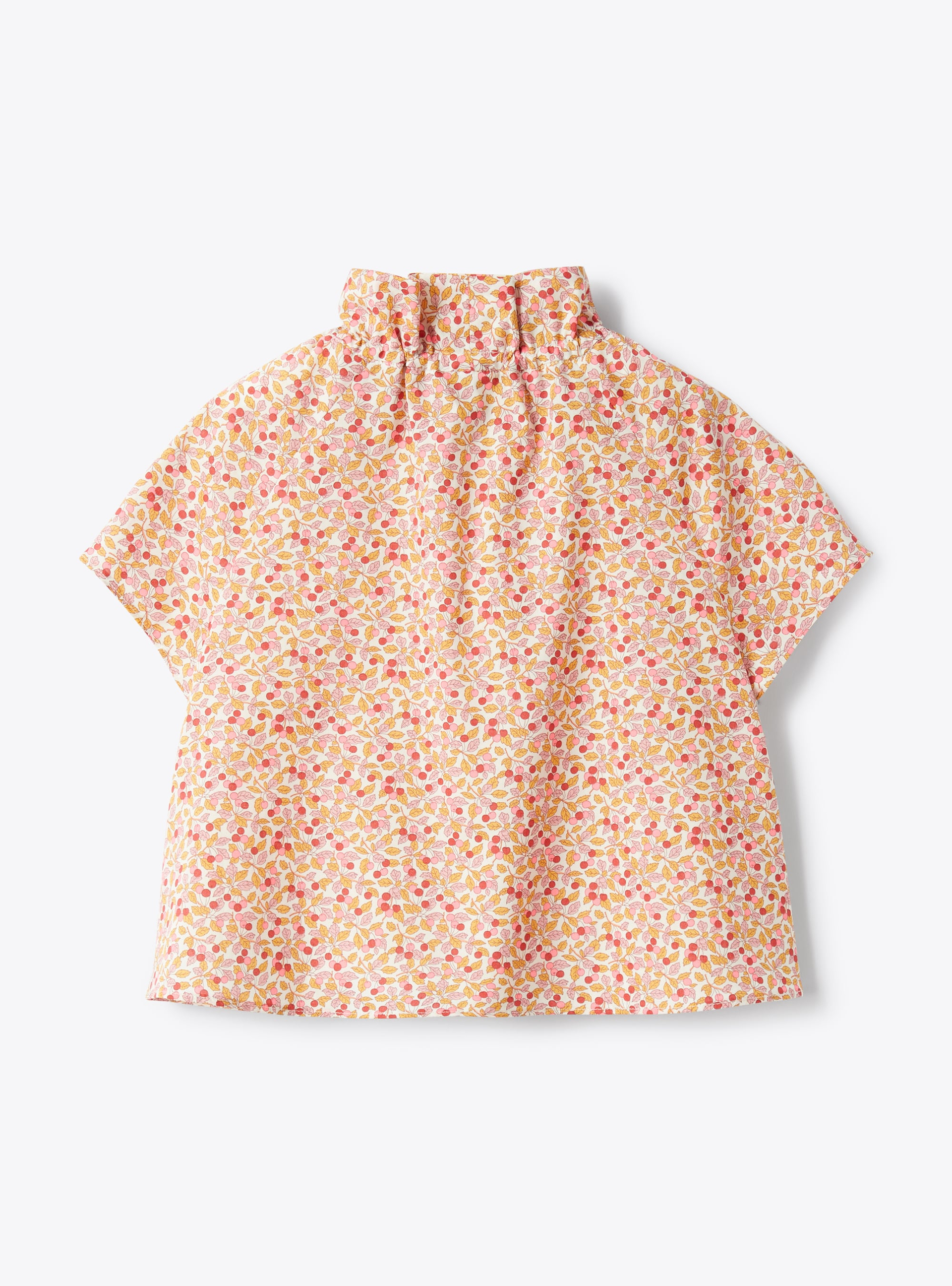 Liberty Fabric top - Orange | Il Gufo