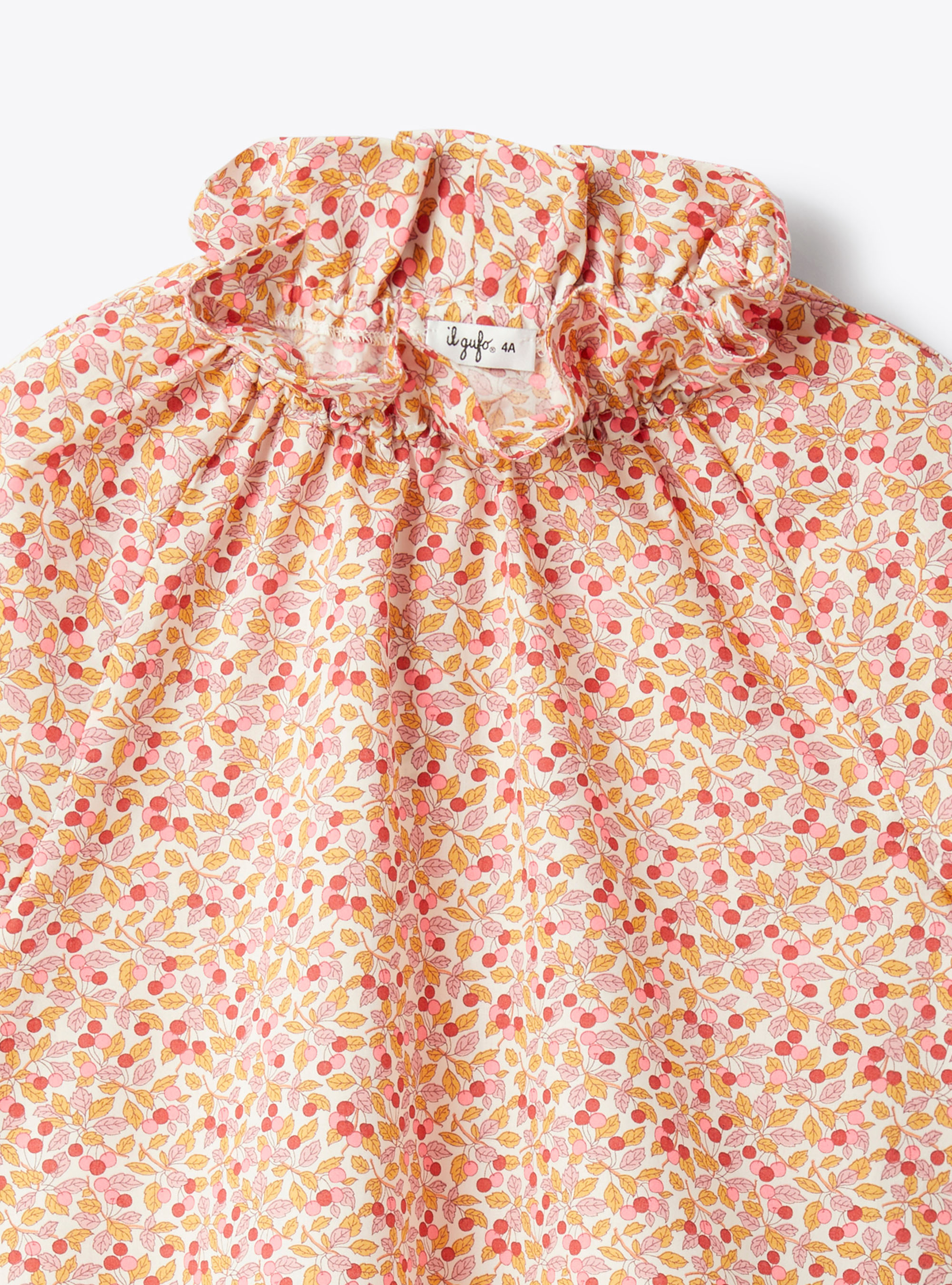 Liberty Fabric top - Orange | Il Gufo