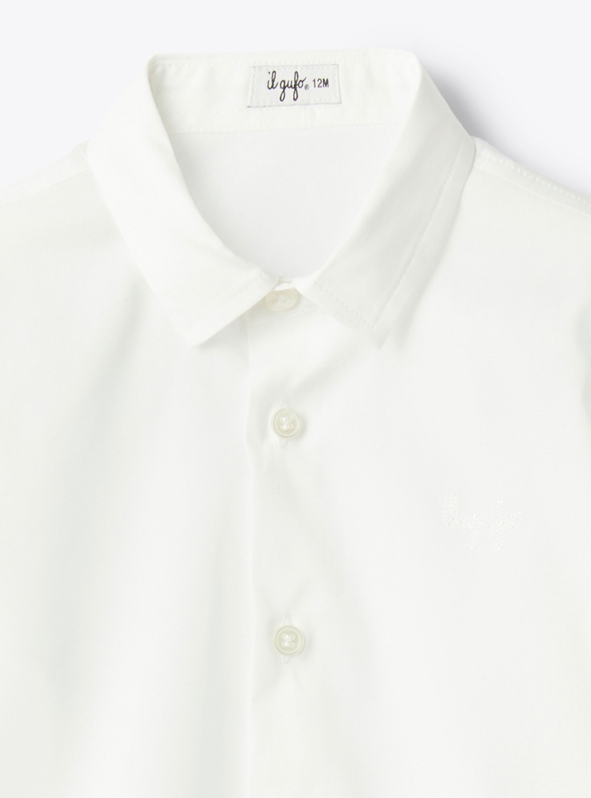 Popeline shirt - White | Il Gufo