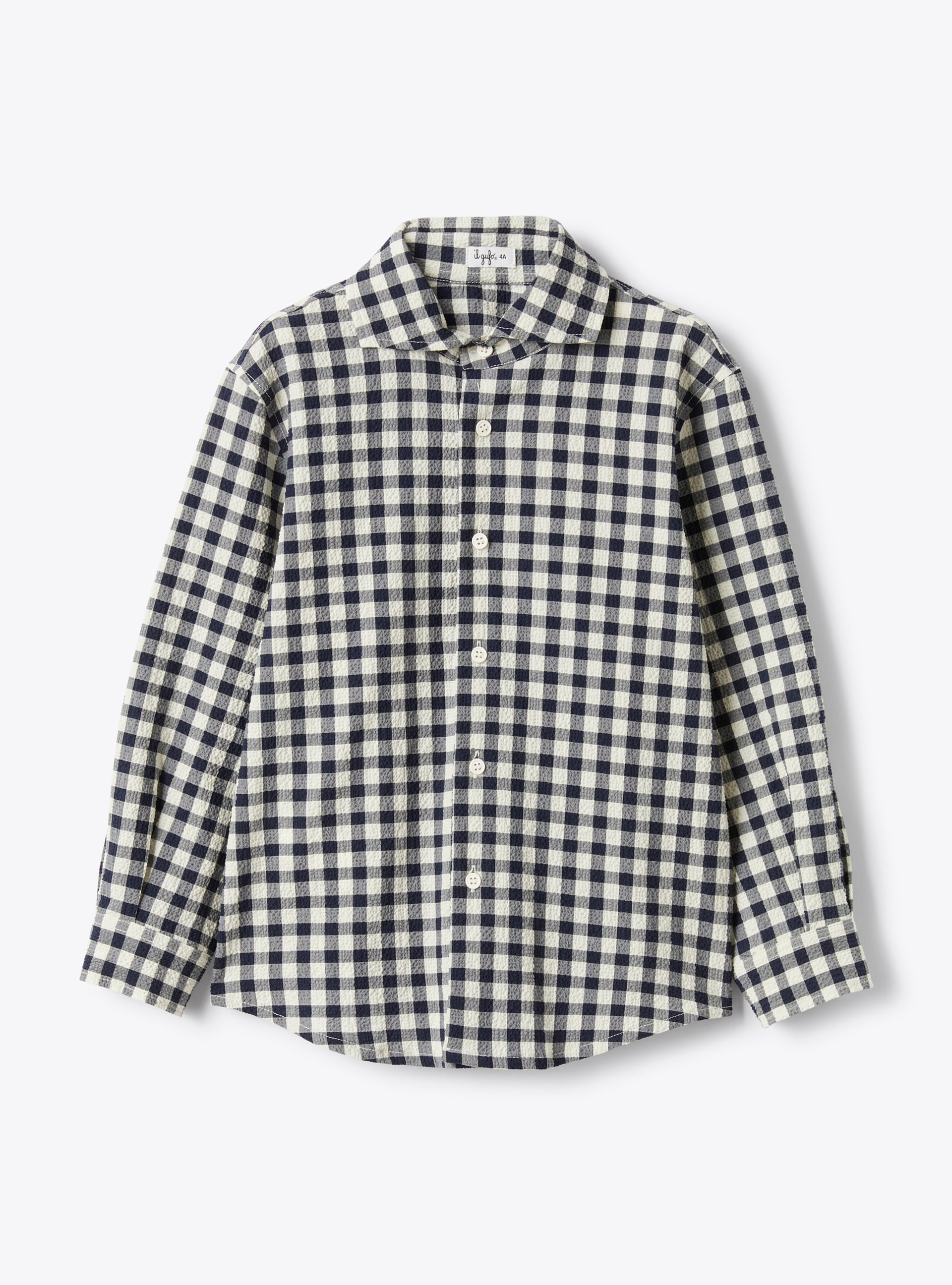 Gingham seersucker shirt - Shirts - Il Gufo