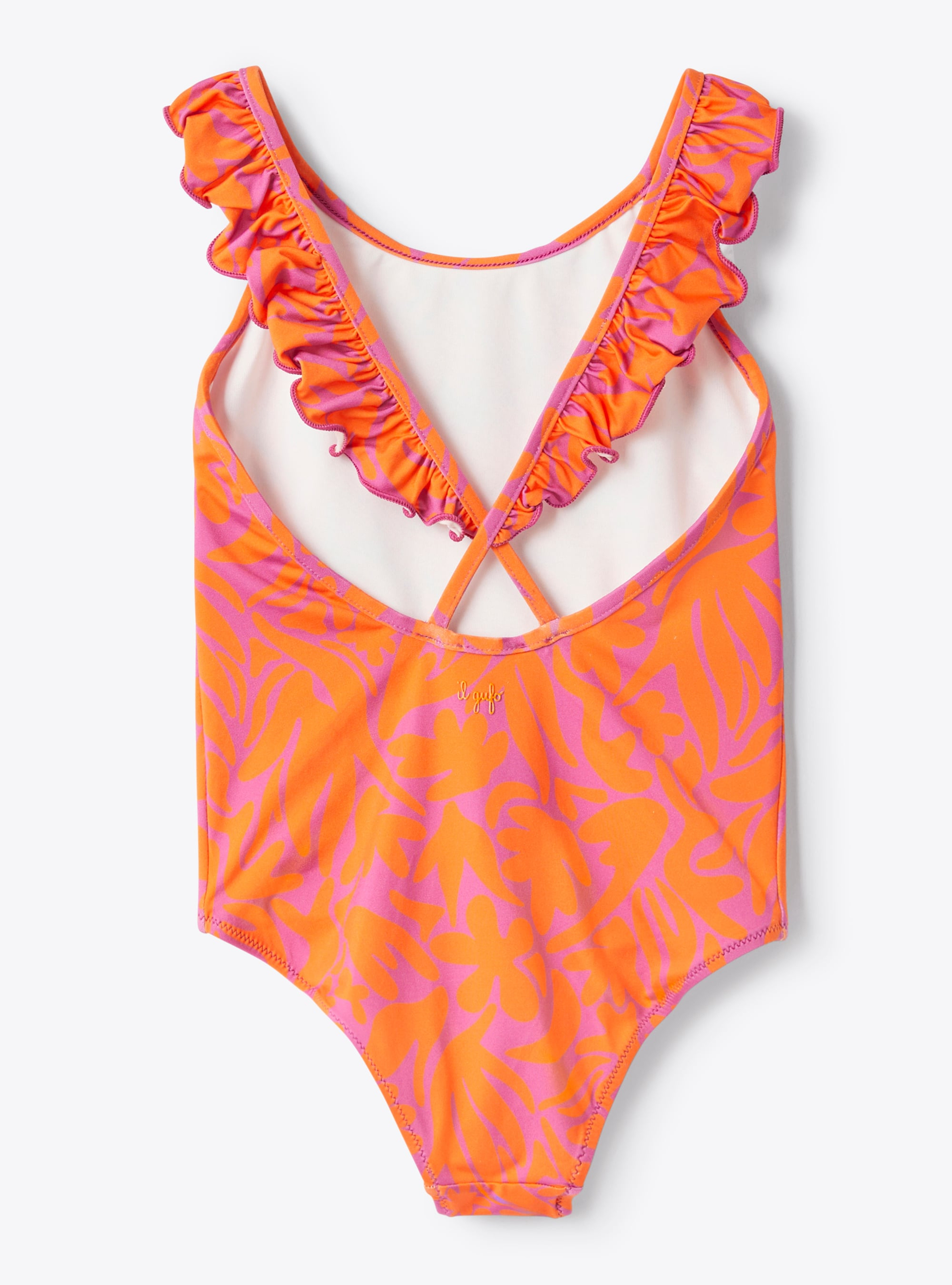 Maillot en lycra imprimé - Orange | Il Gufo