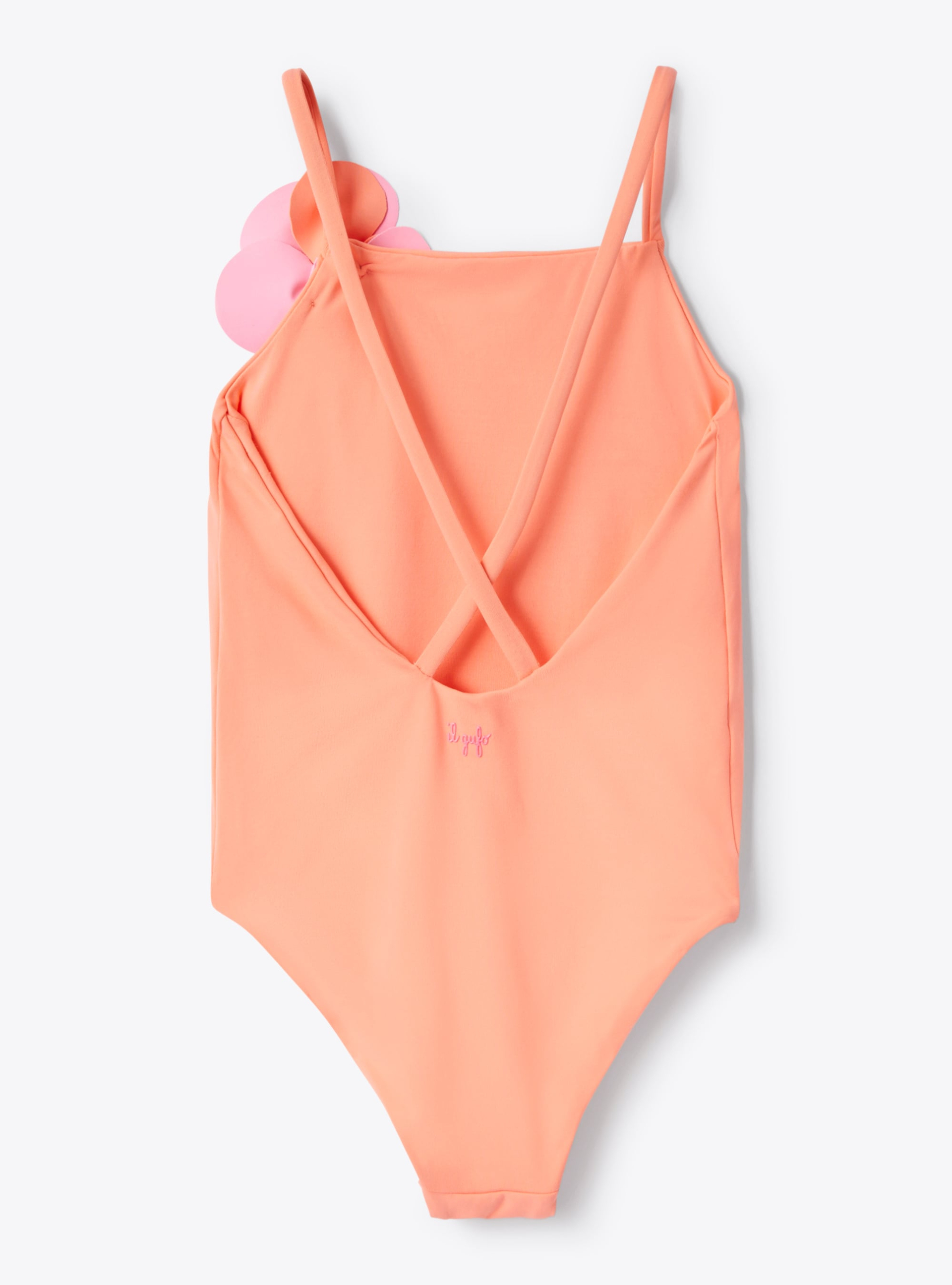 Lycra swimsuit with flower - Red | Il Gufo