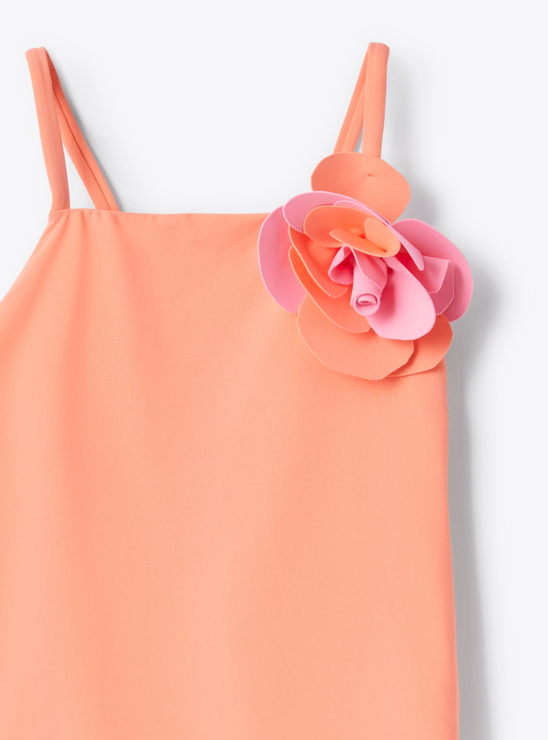 Lycra swimsuit with flower - Red | Il Gufo