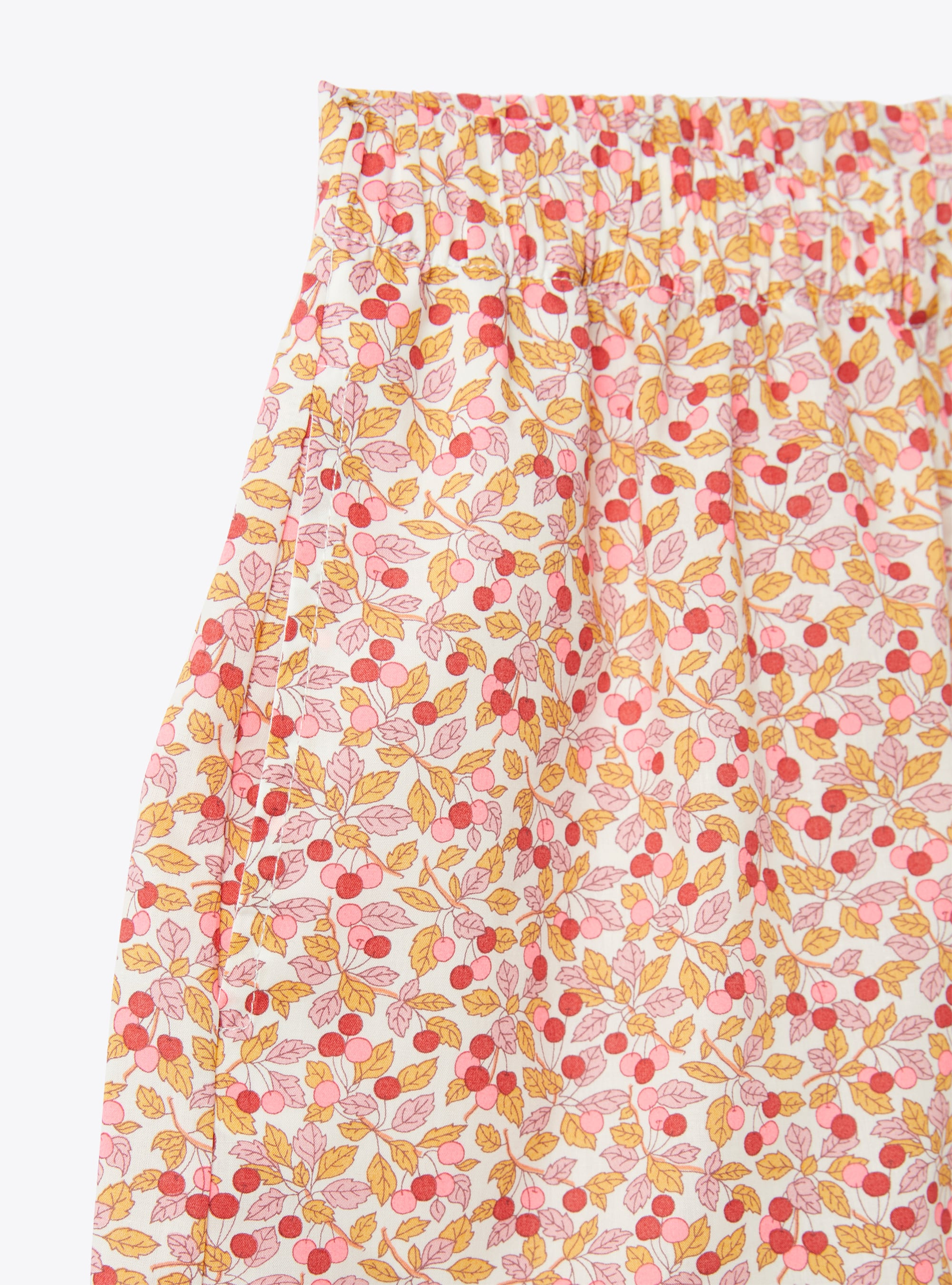 Two-piece Liberty Fabric set - Orange | Il Gufo