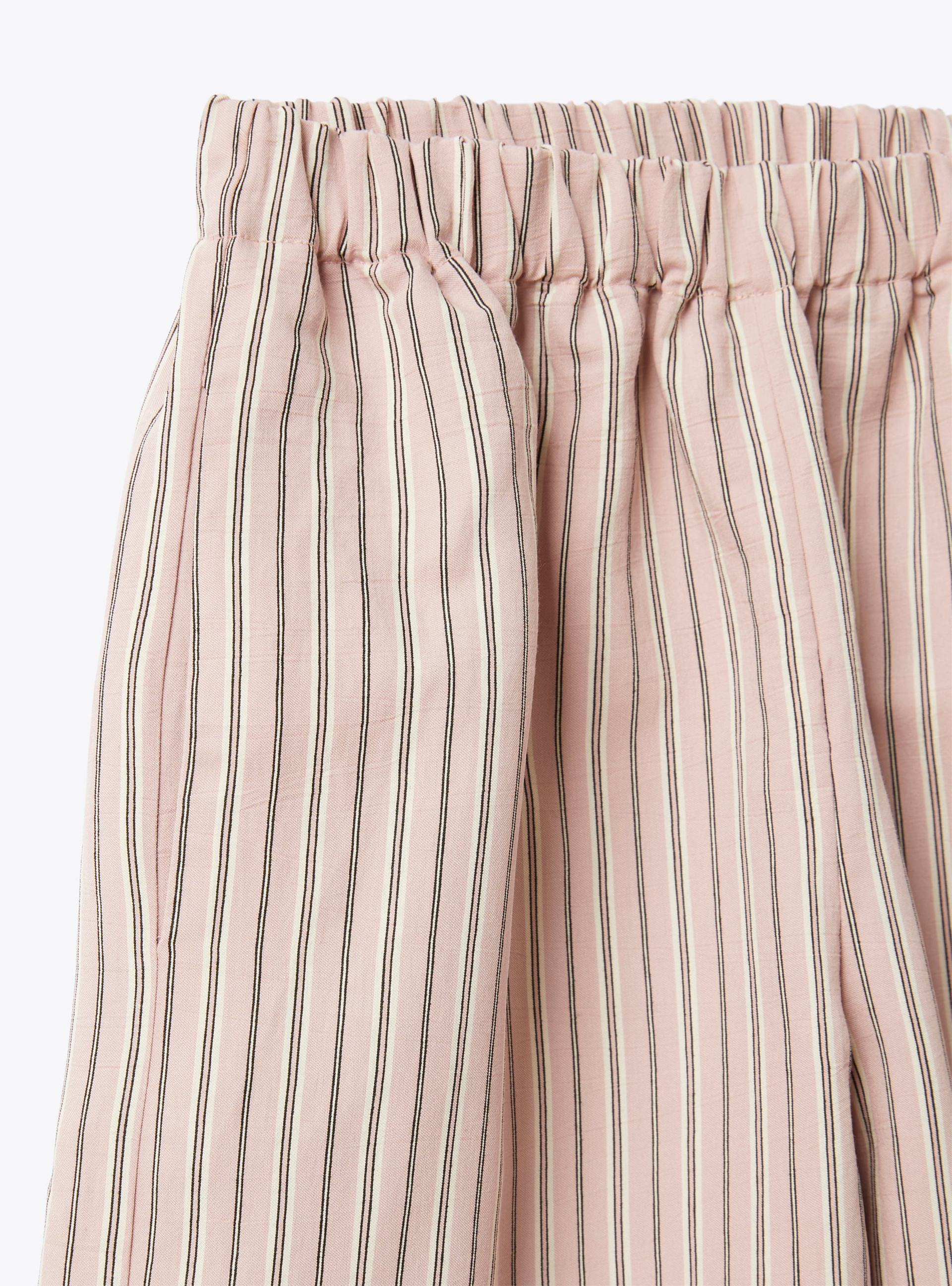 Set in striped viscose - Pink | Il Gufo