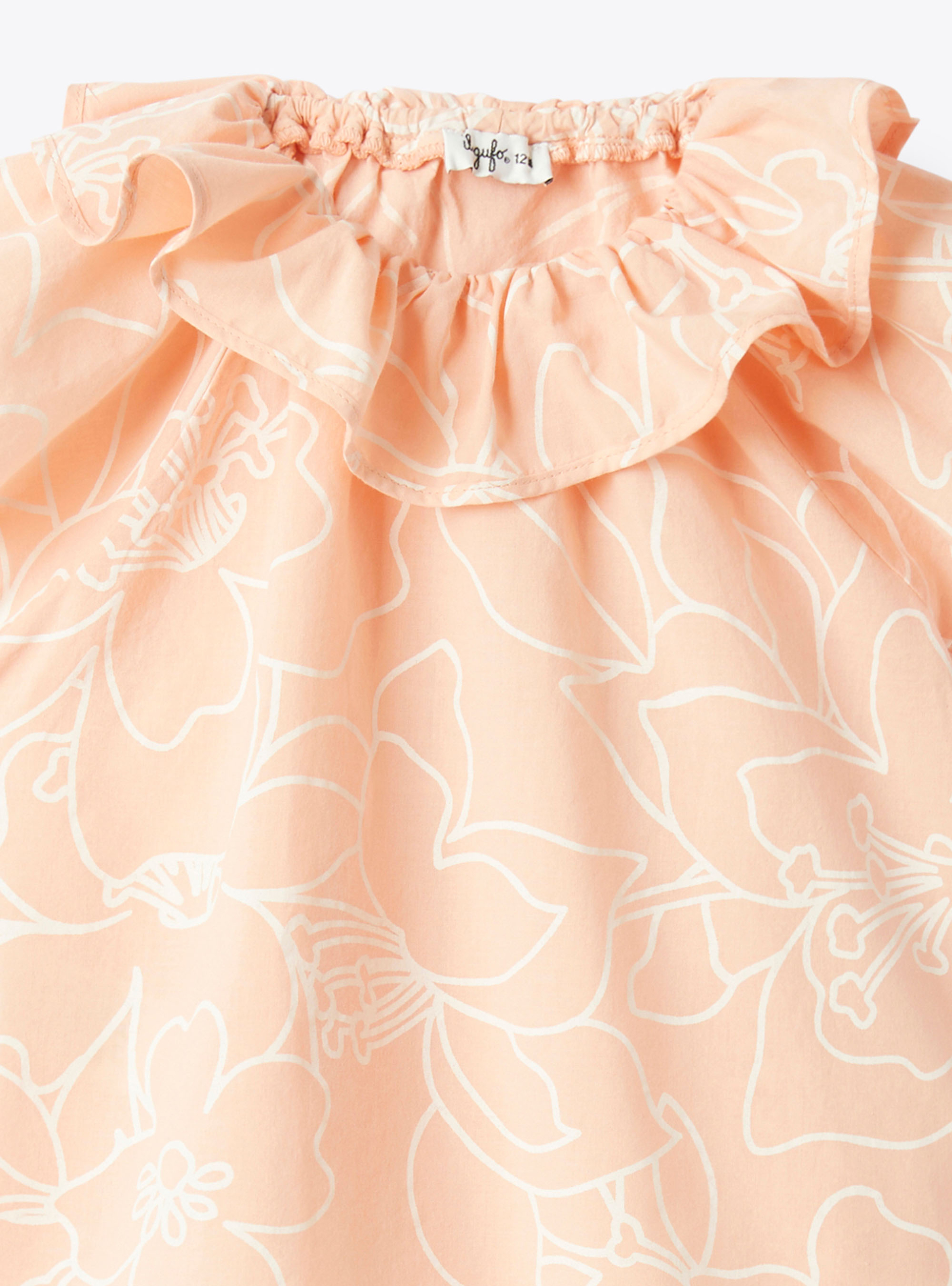Floral print muslin set - Orange | Il Gufo