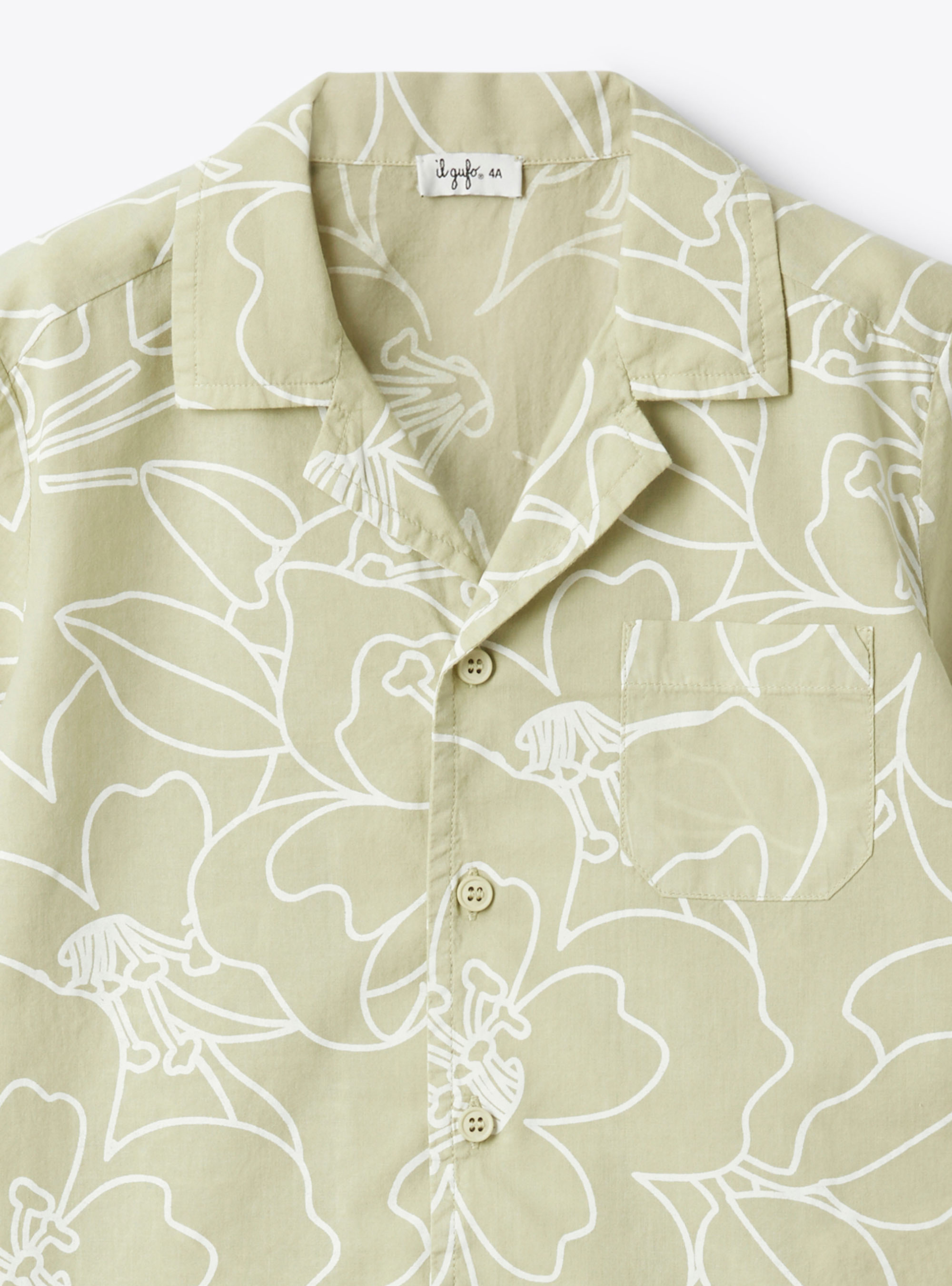 Muslin and poplin set - Brown | Il Gufo