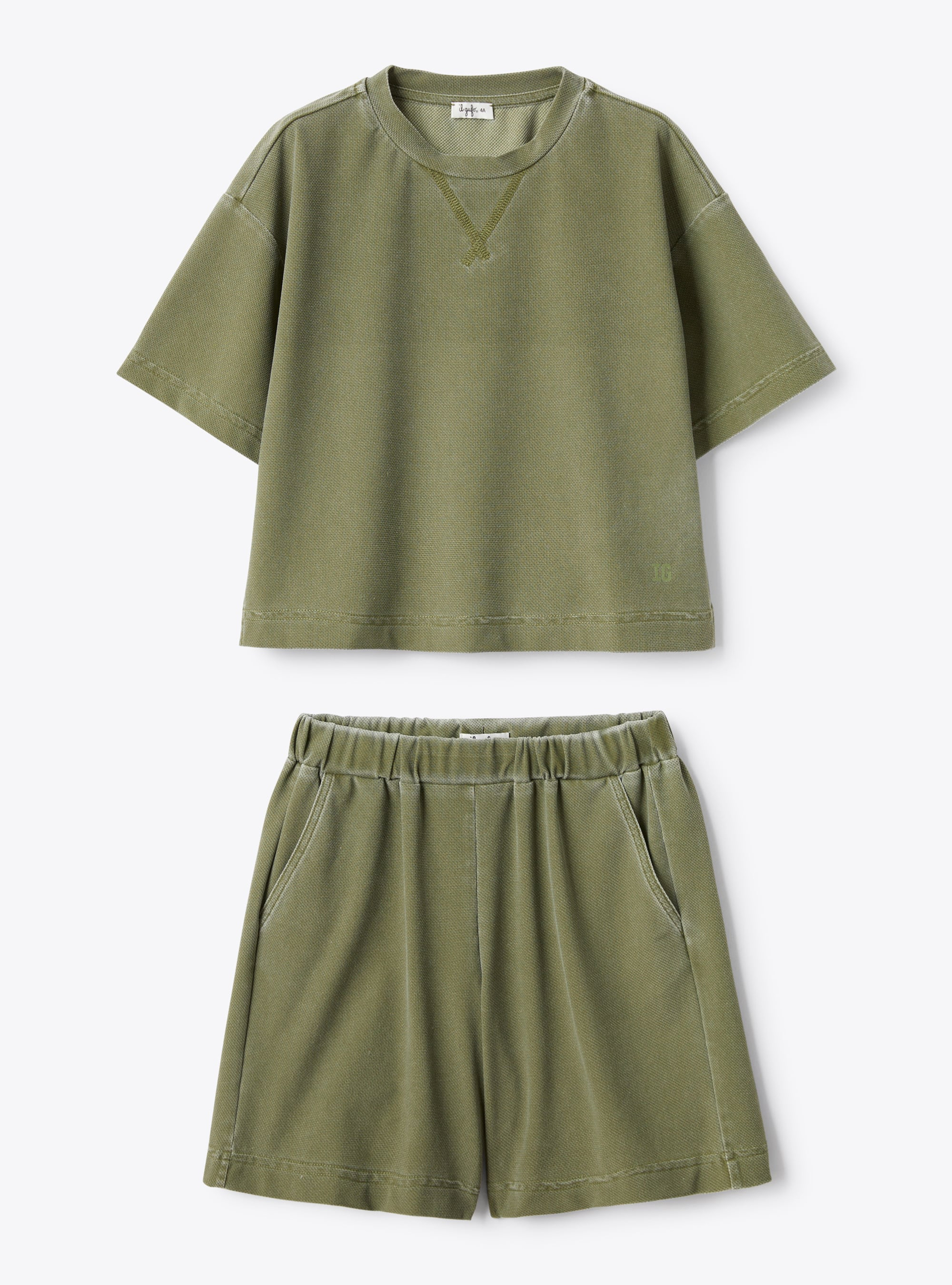 Sensitive® Fabrics set - Green | Il Gufo