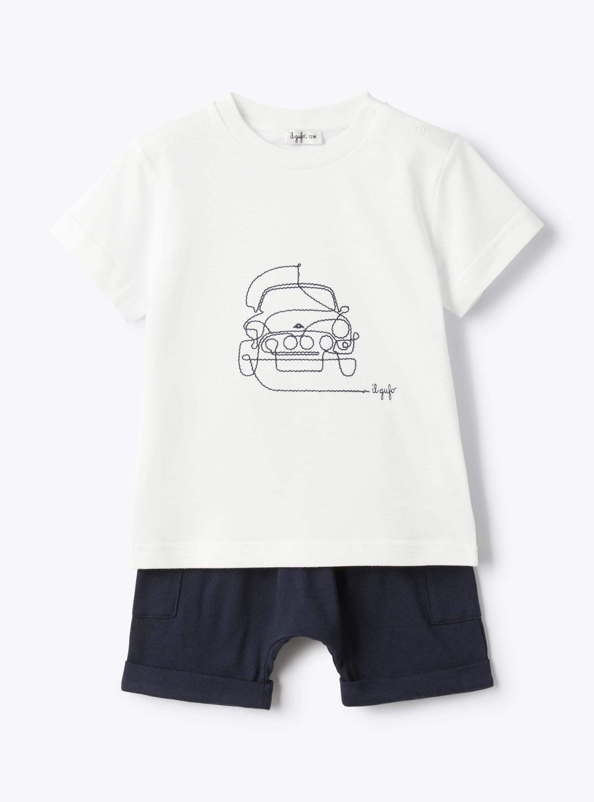 Cotton jersey set - Two-piece sets - Il Gufo