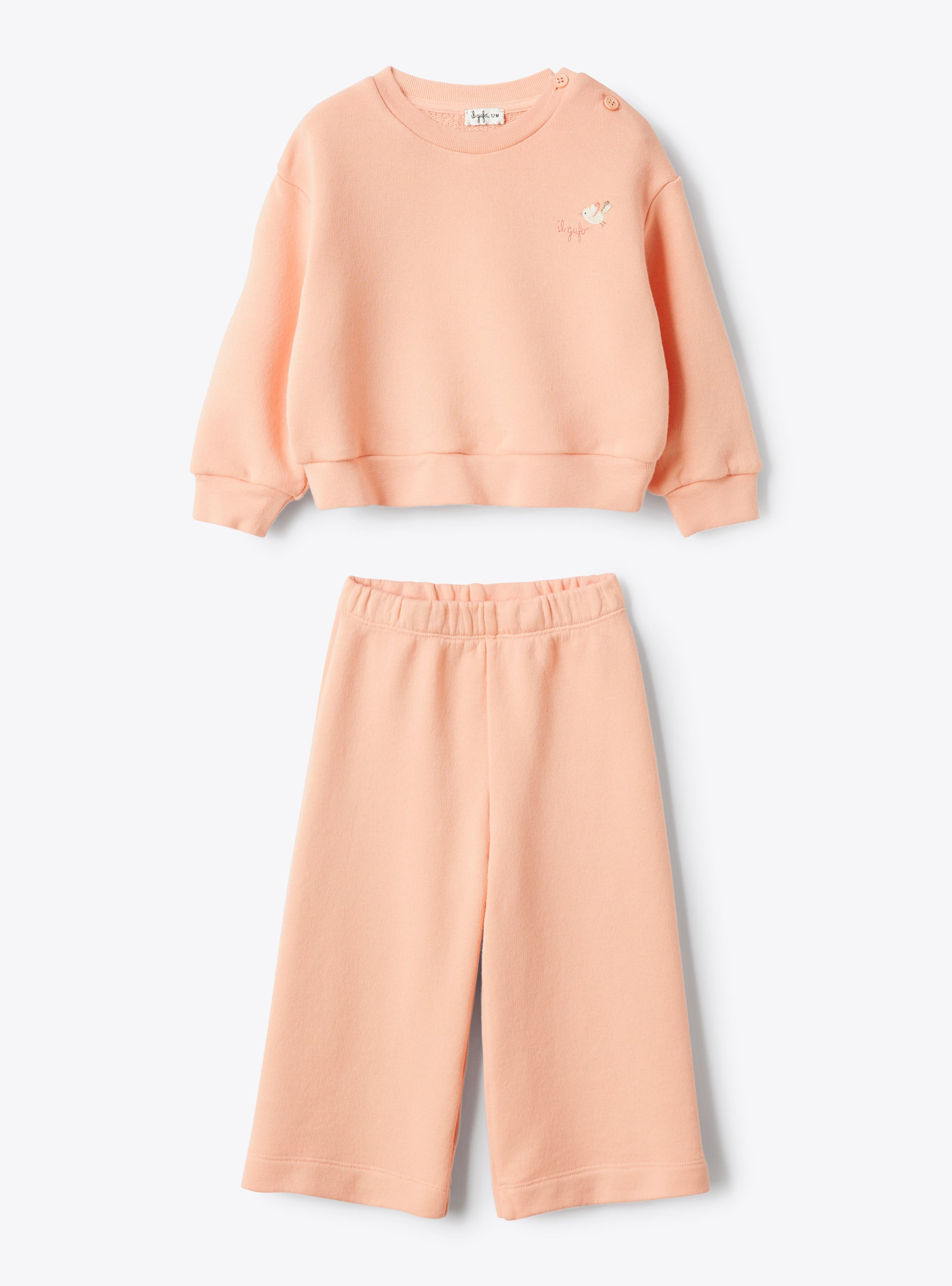 Ensemble en molleton de coton - Orange | Il Gufo