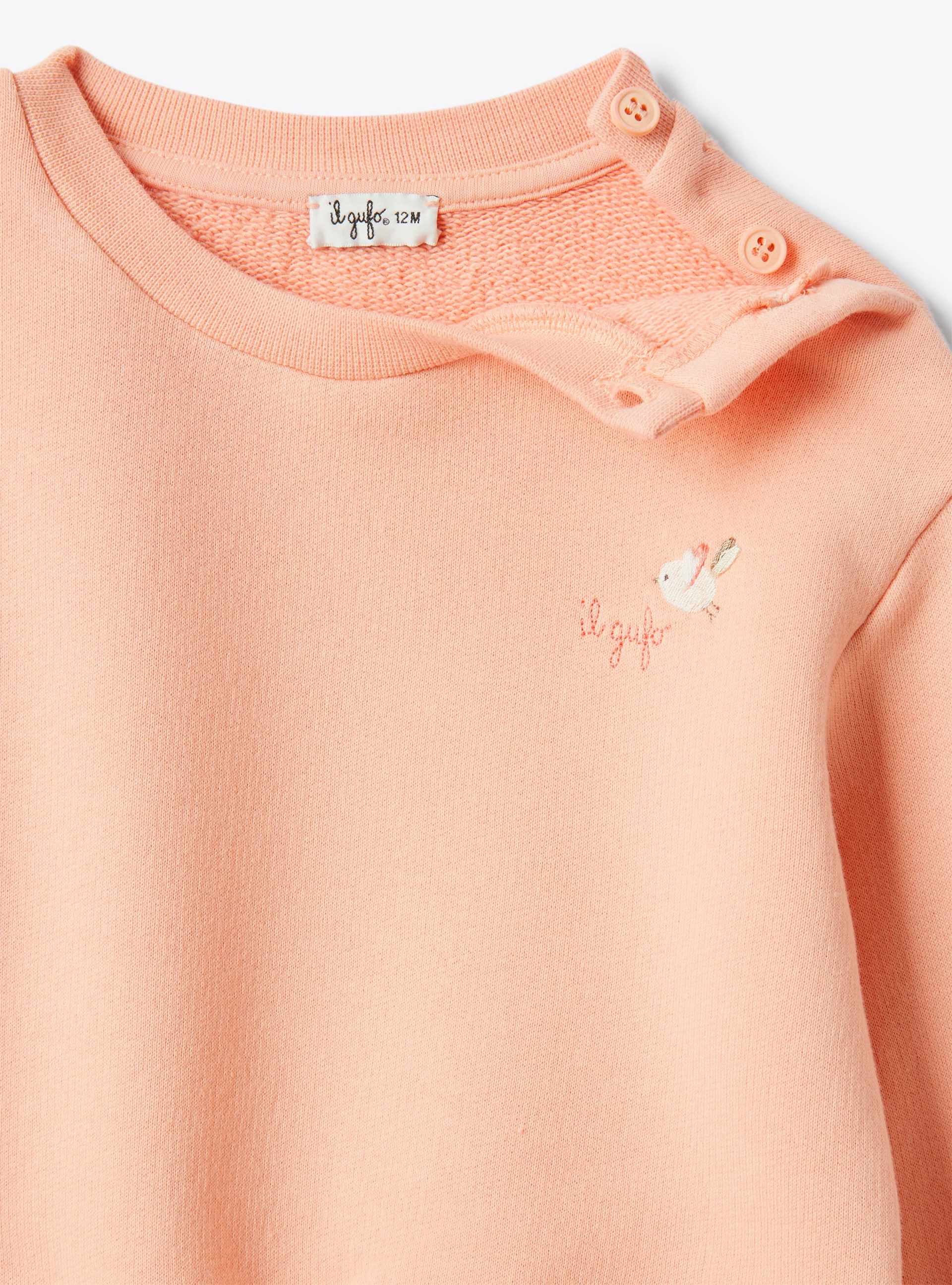 Ensemble en molleton de coton - Orange | Il Gufo