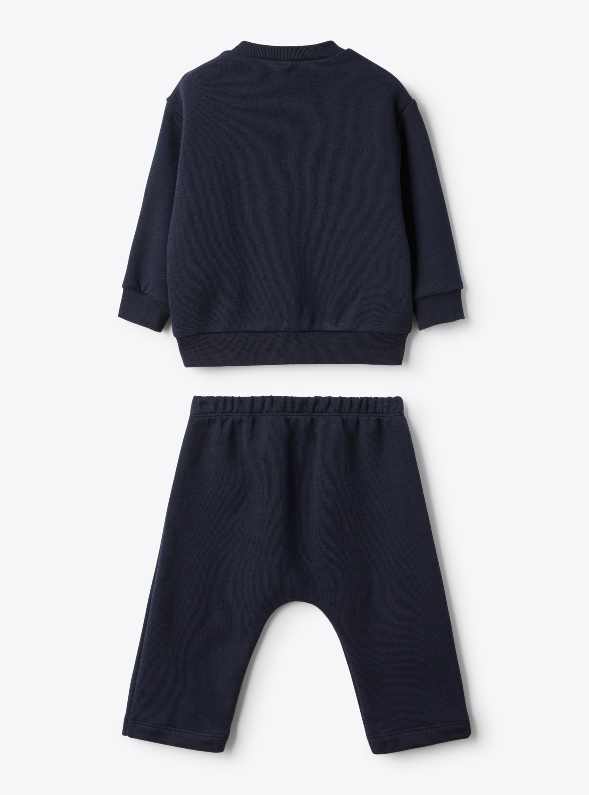 Cotton sweatshirt set - Blue | Il Gufo