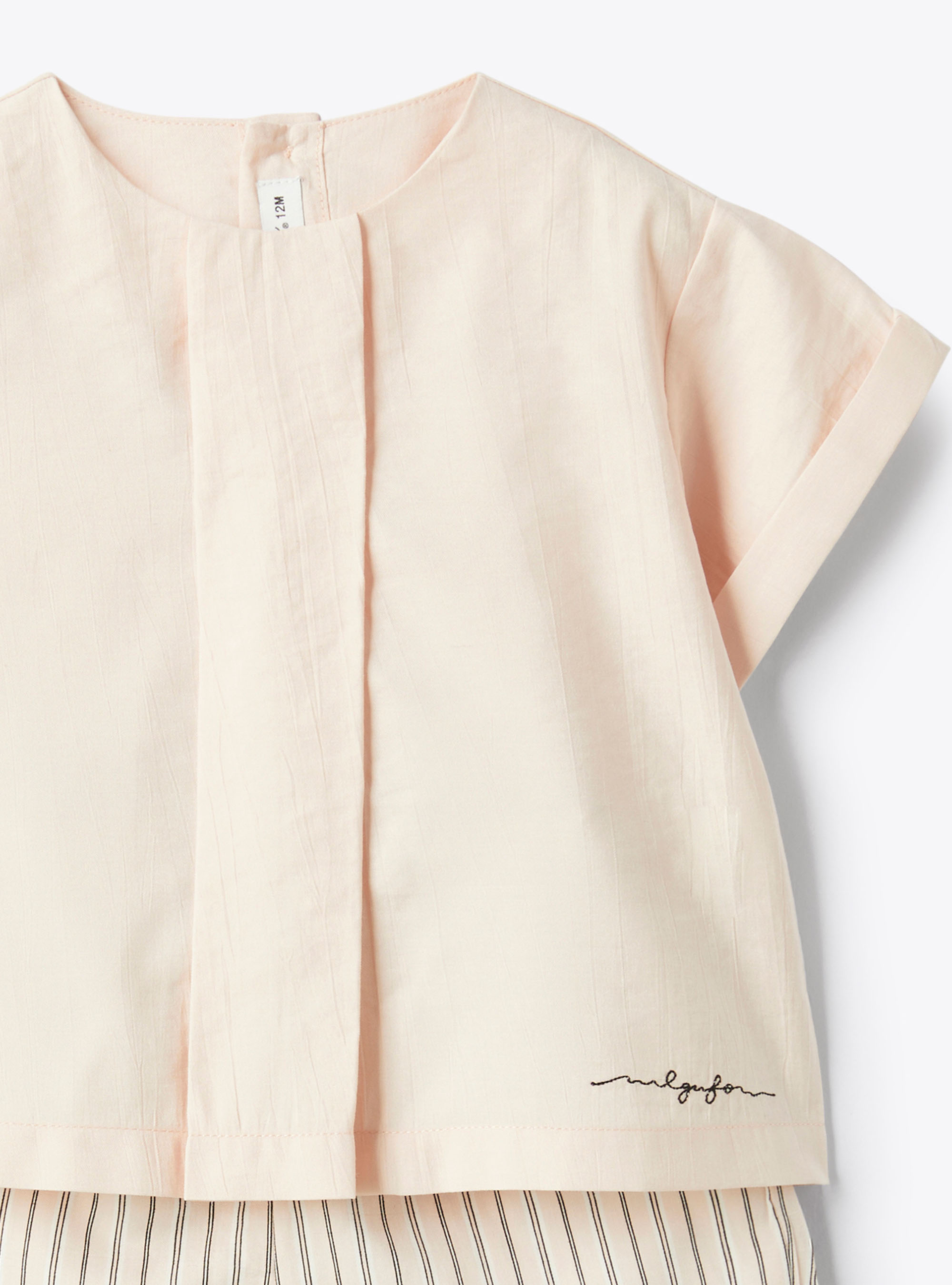 Striped viscose set - Pink | Il Gufo