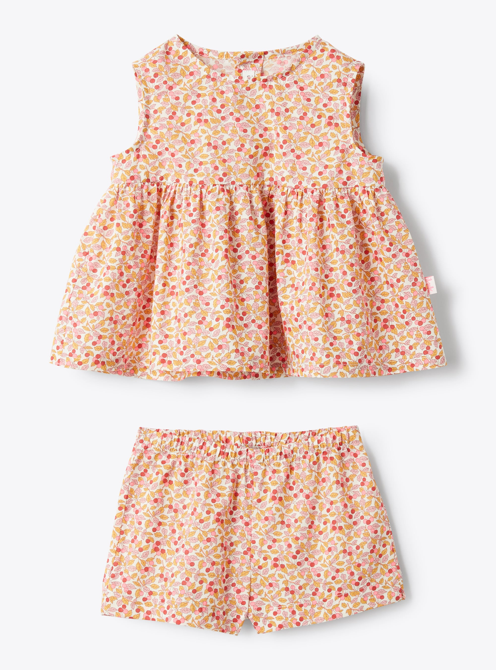 Liberty Fabric set - Orange | Il Gufo