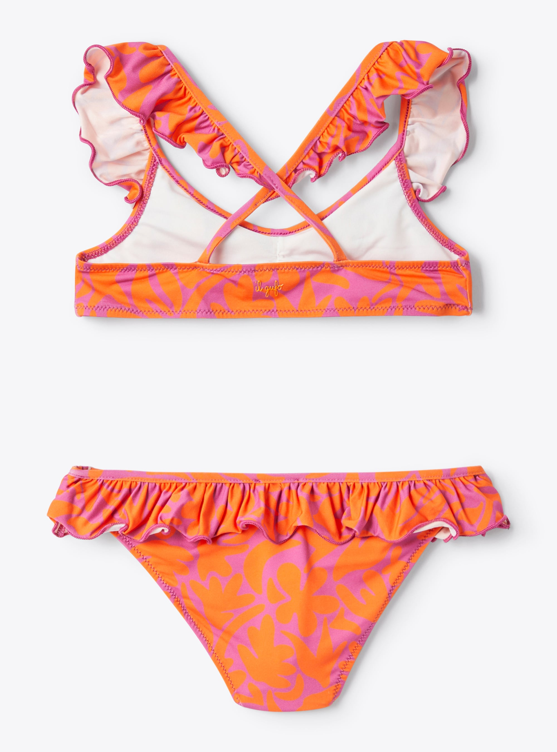 Costume in lycra stampata - Arancione | Il Gufo