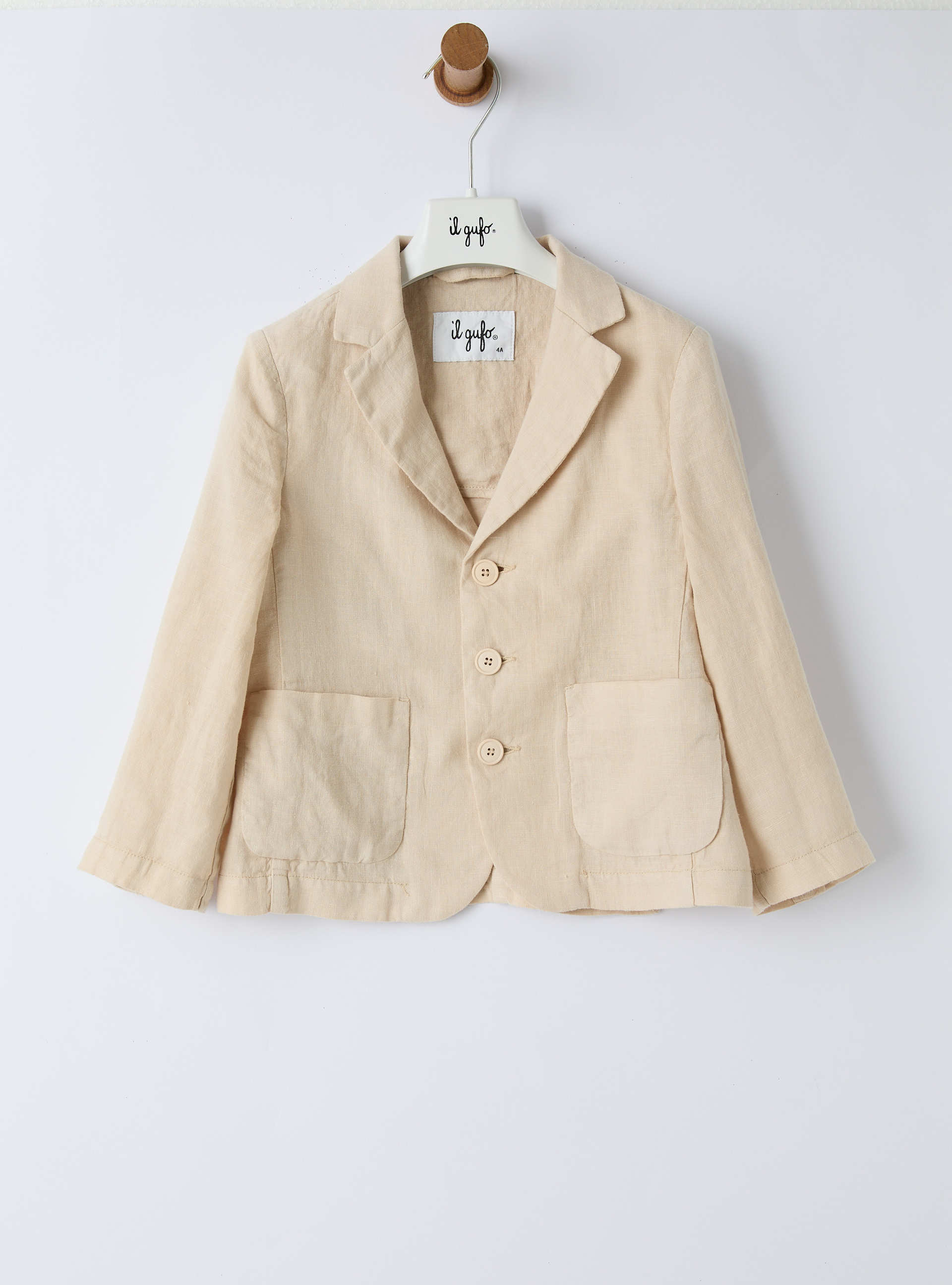 Blazer regular fit in lino - Giacche - Il Gufo