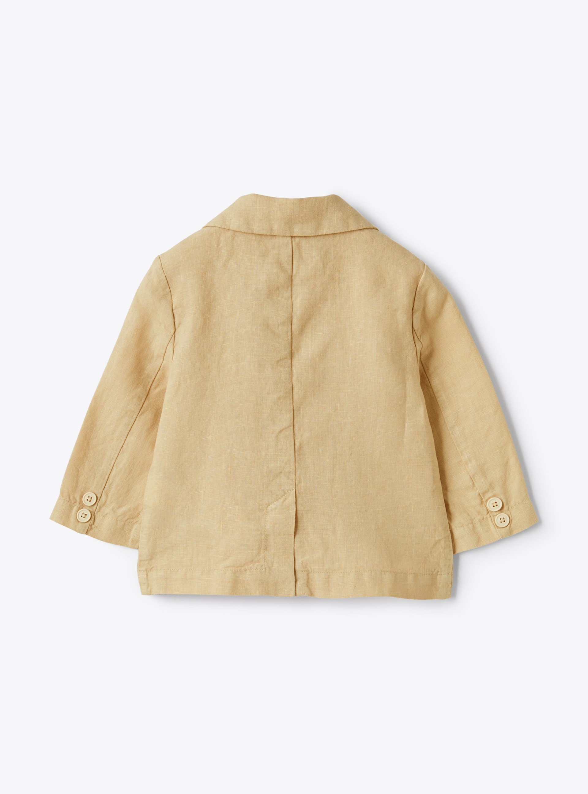 Regular-fit linen blazer - Beige | Il Gufo