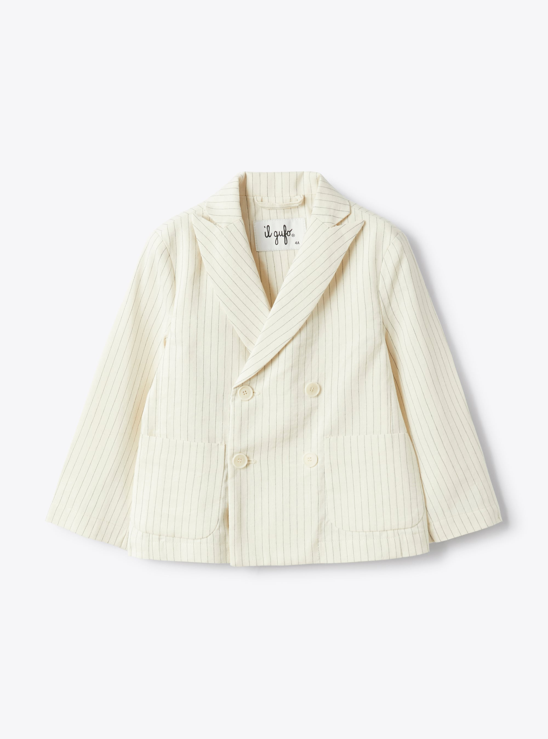Regular-fit pinstriped cotton blazer - Jackets - Il Gufo