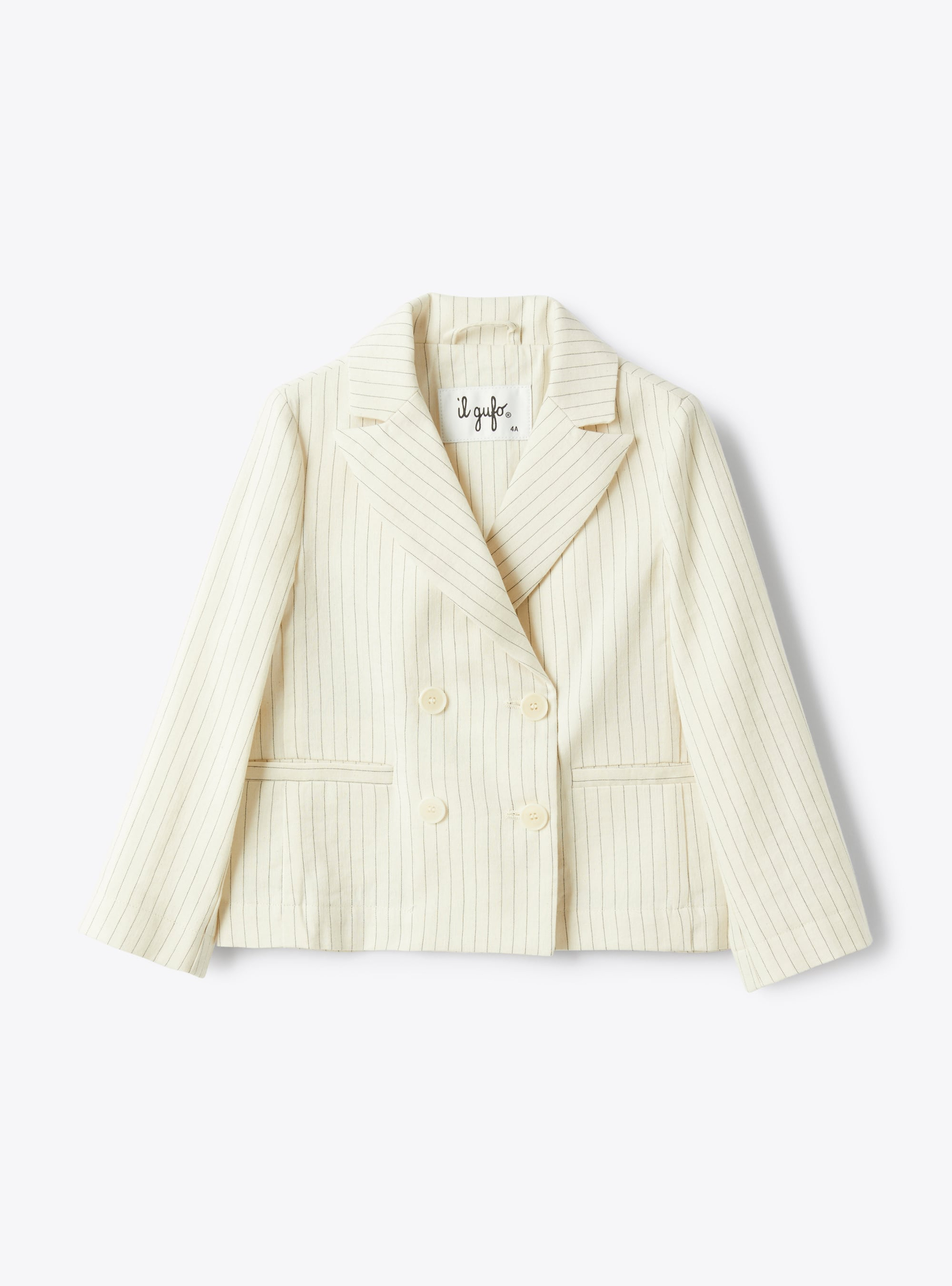 Regular-fit pinstriped cotton blazer - Jackets - Il Gufo